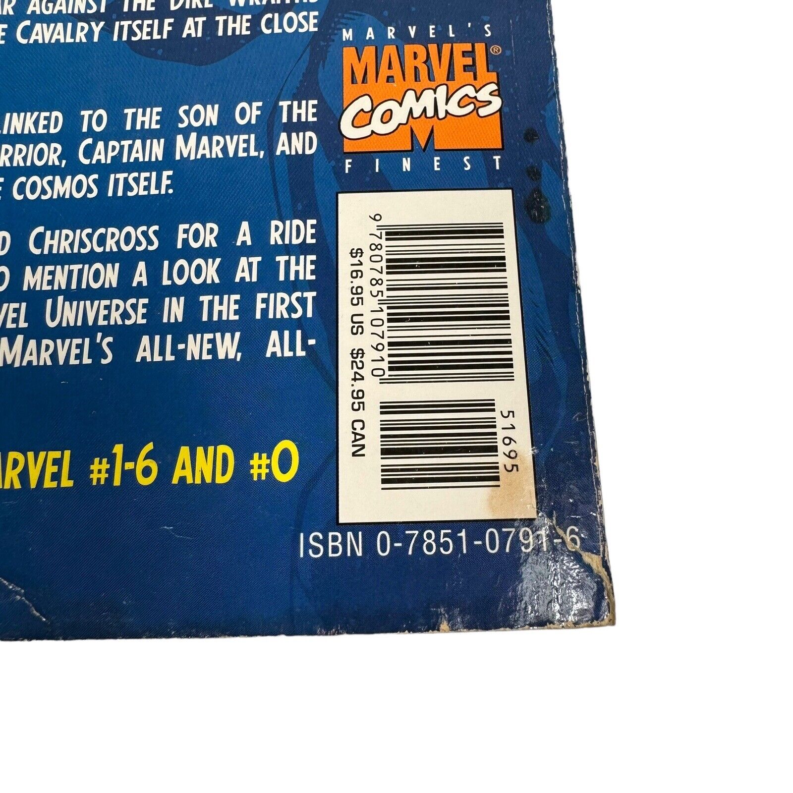 Captain Marvel First Contact Graphic Novel TPB 1st Print VTG 2001