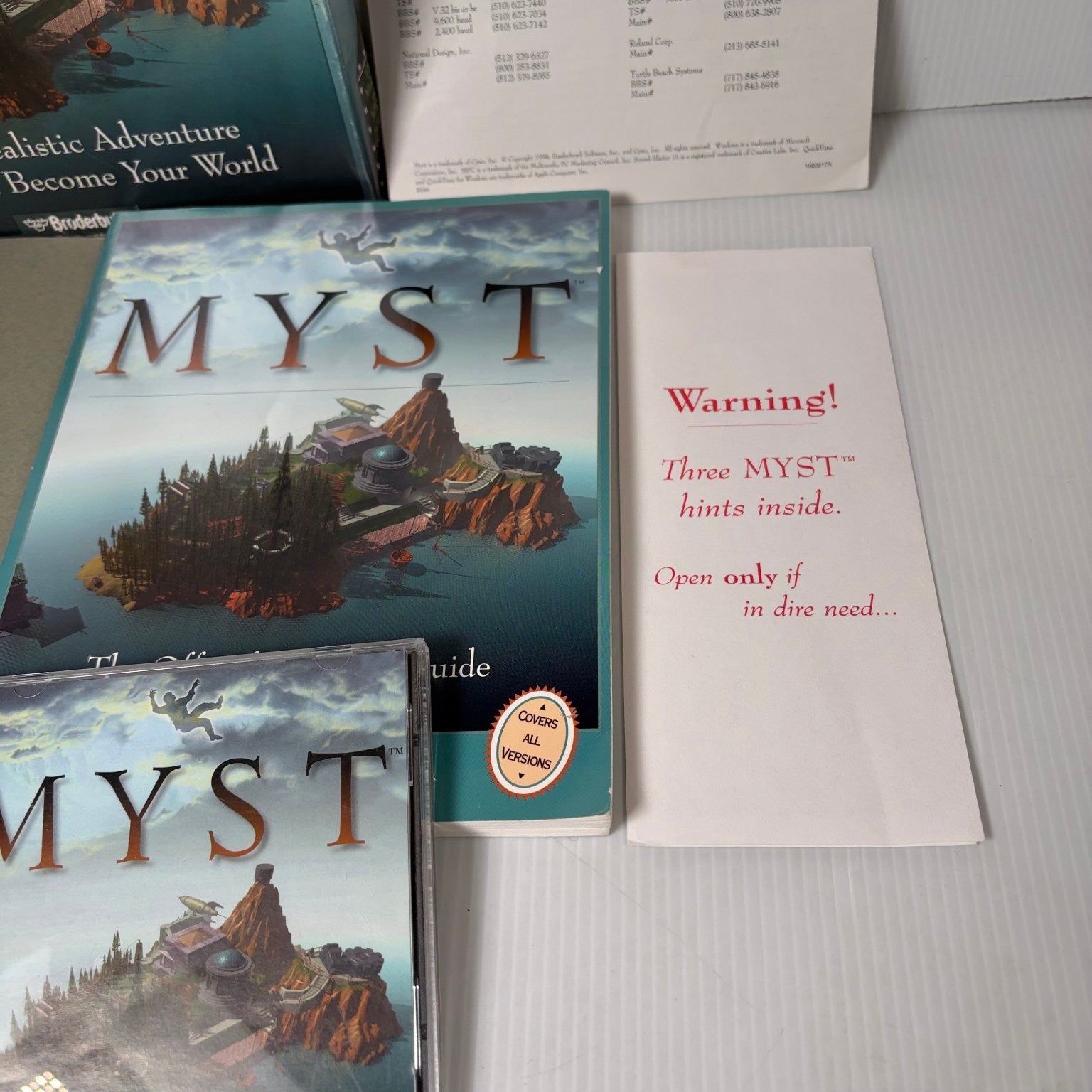 MYST PC Big Box PC CD-ROM Game Classic Adventure Puzzle Broderbund Complete