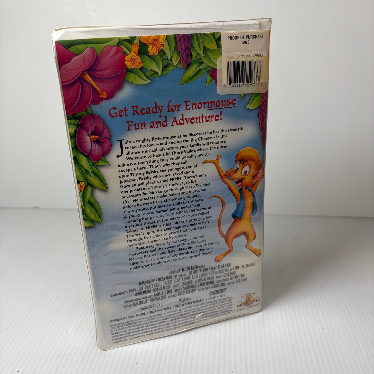 Secret of NIMH 2 Timmy to the Rescue VHS 1998 Animated Family MGM