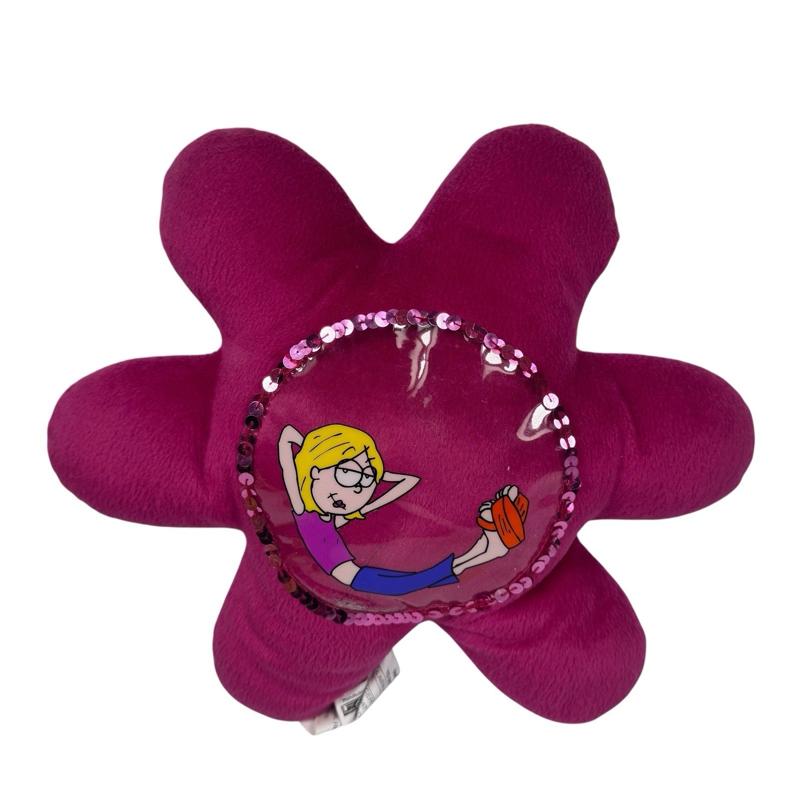 Vintage Lizzie McGuire Sequin Star Pillow Disney Channel Y2K Two-Tone