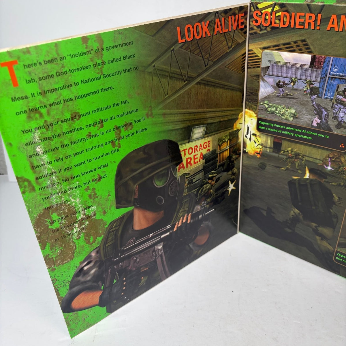 Half-Life Opposing Force PC CD-ROM Big Box Expansion Pack Sierra 1999 Complete