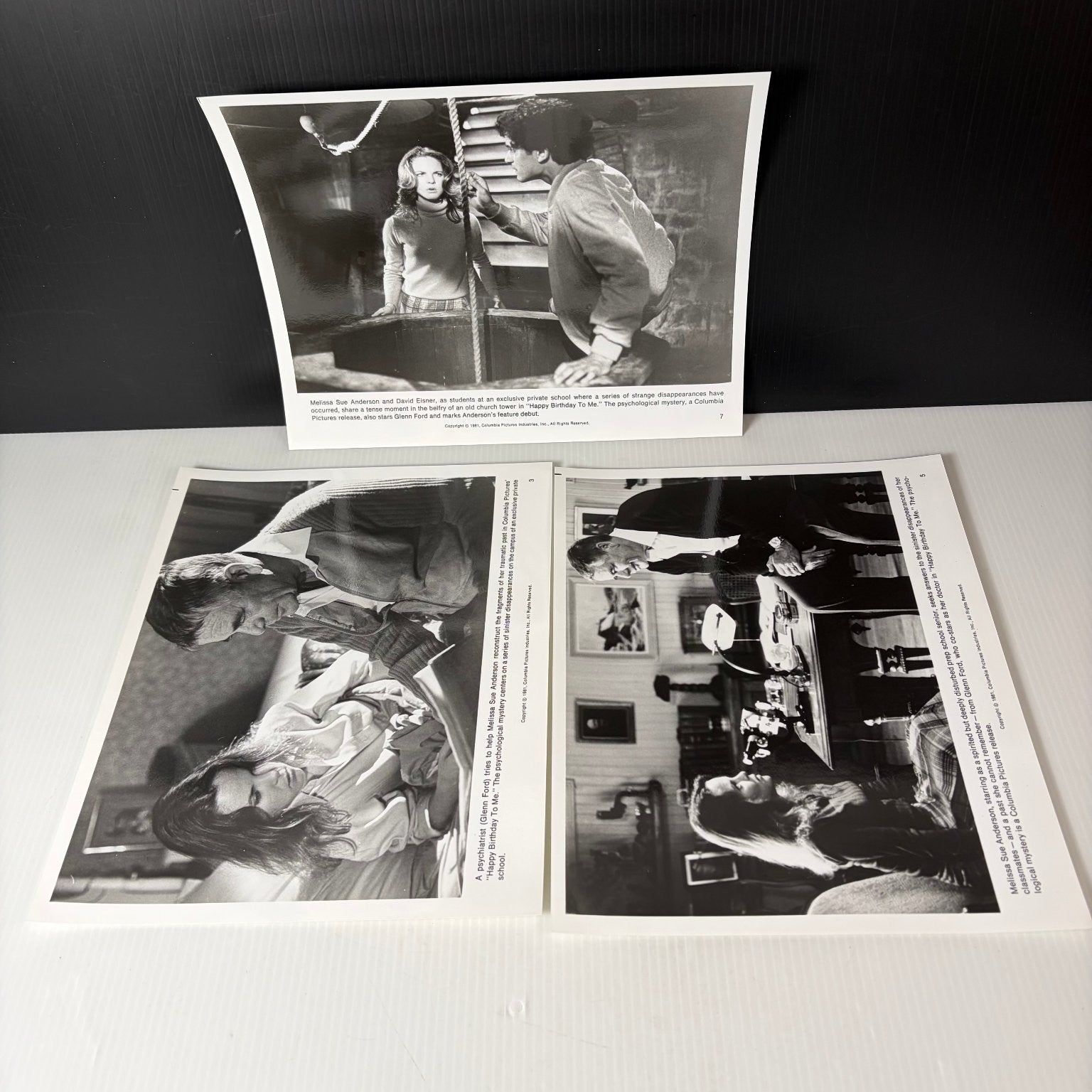 Vintage Happy Birthday To Me Set of 7 Press Kit Photos 1981 Movie Slasher Horror