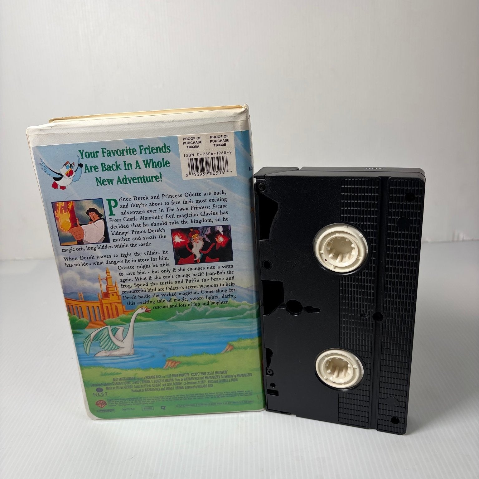 The Swan Princess Escape of Castle Mountain VHS 1997 Animated in Clamshell Case