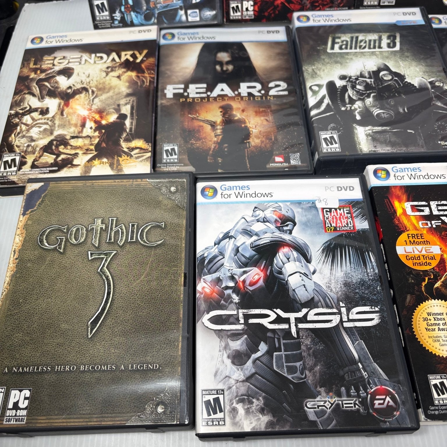 Lot of 19 Classic FPS PC Games Fallout 3 Painkiller Gears of War Quake 4 & More