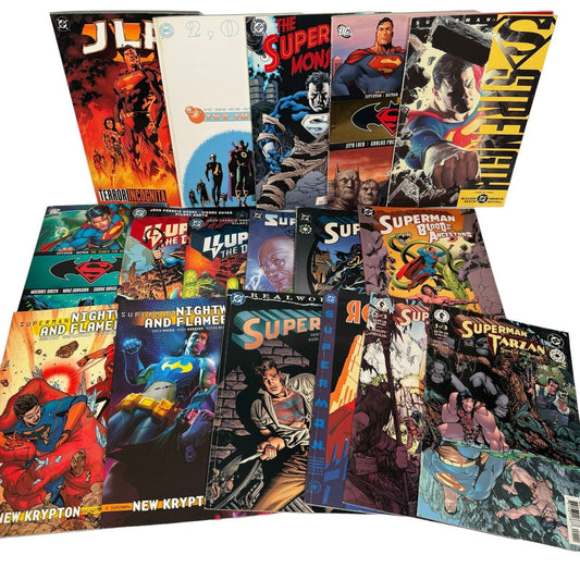 Mixed Lot Of 17 Superman Comics And Graphic Novels Crossover Elseworlds & More