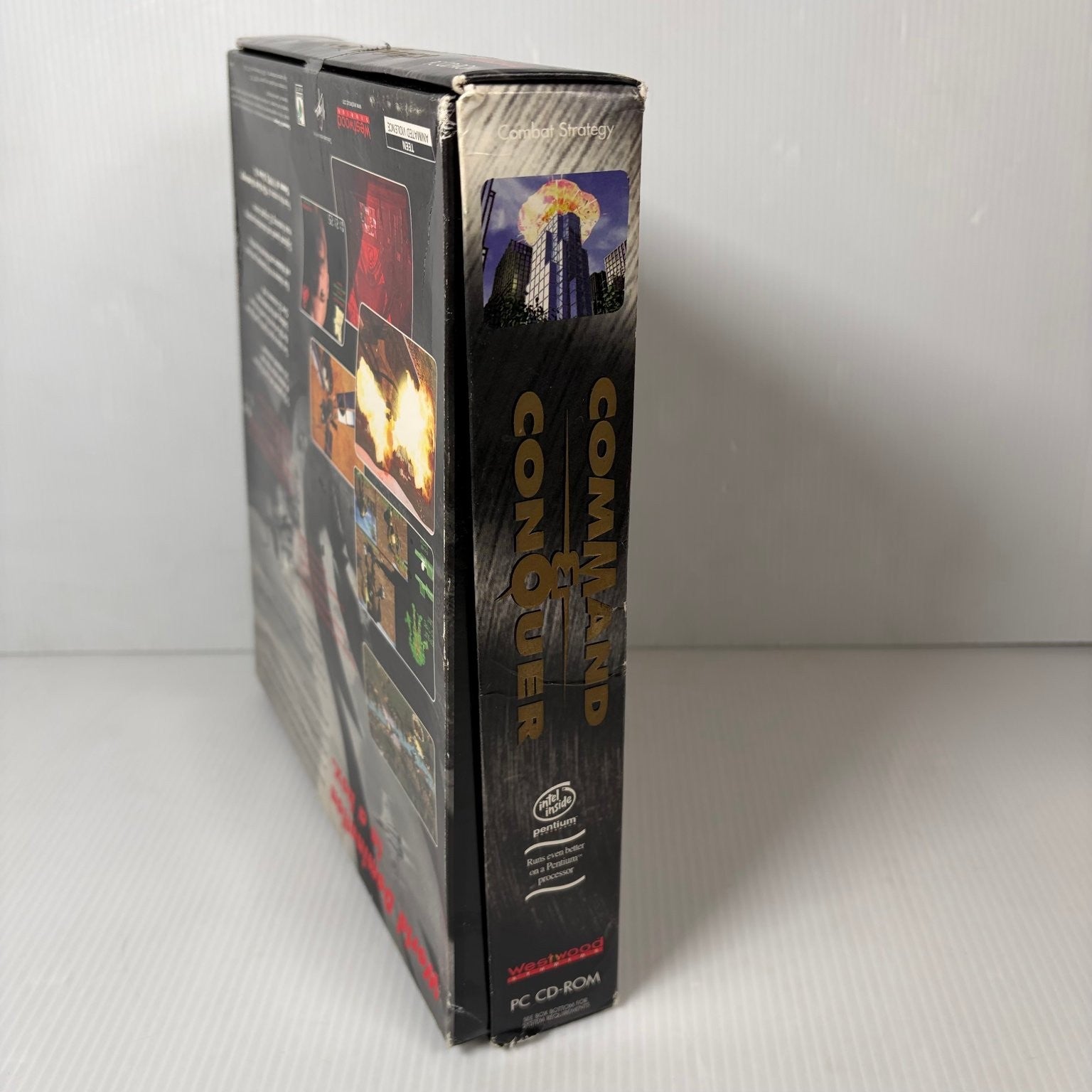 Command & Conquer Big Box PC CD-ROM Video Game Real-Time Strategy RTS Complete