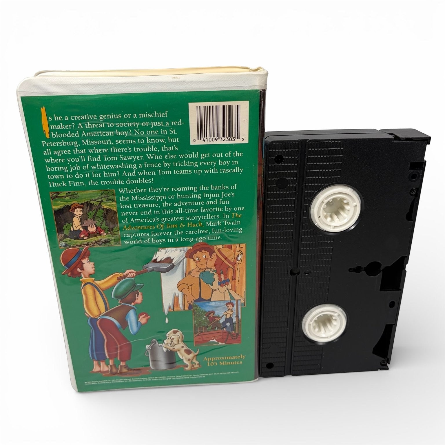 The Adventures of Tom and Huck VHS 1995 Rare Anime Takaji Matsudo Hiroshi Saiti
