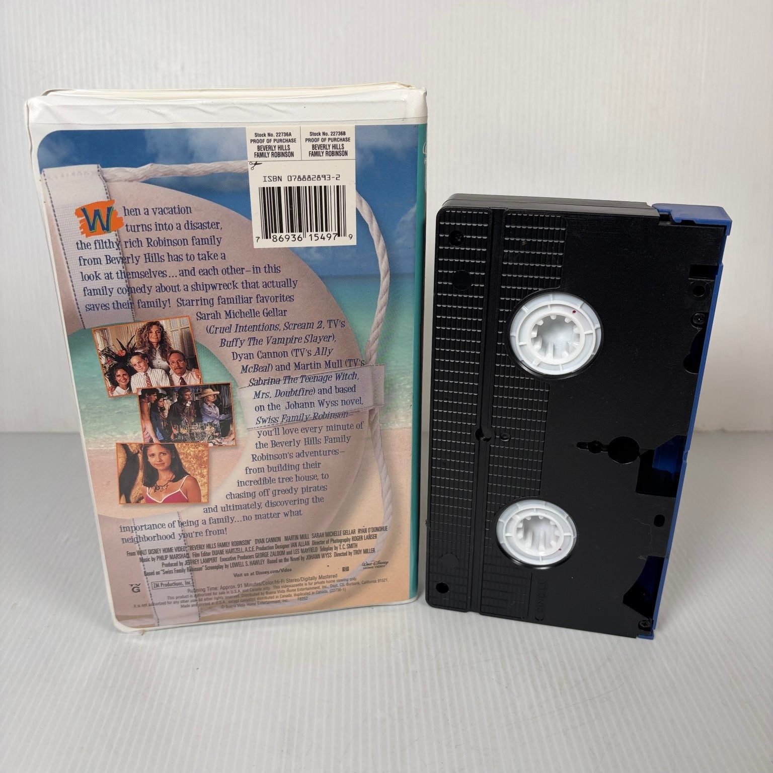 Beverly Hills Family Robinson VHS 1997 Family Disney Sarah Michelle Gellar