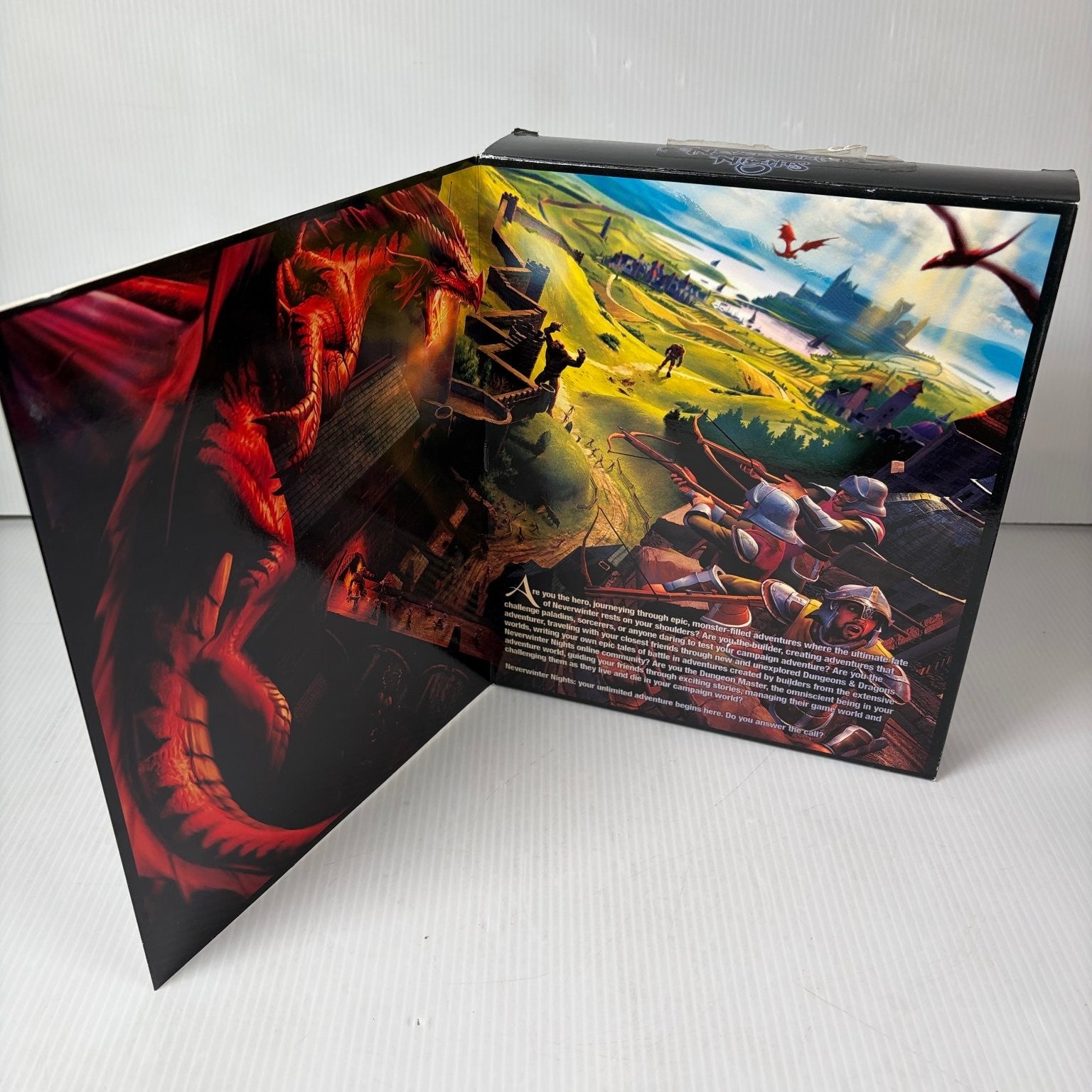 Neverwinter Nights Big Box PC CD-ROM Video Game RPG BioWare Complete Cloth Map