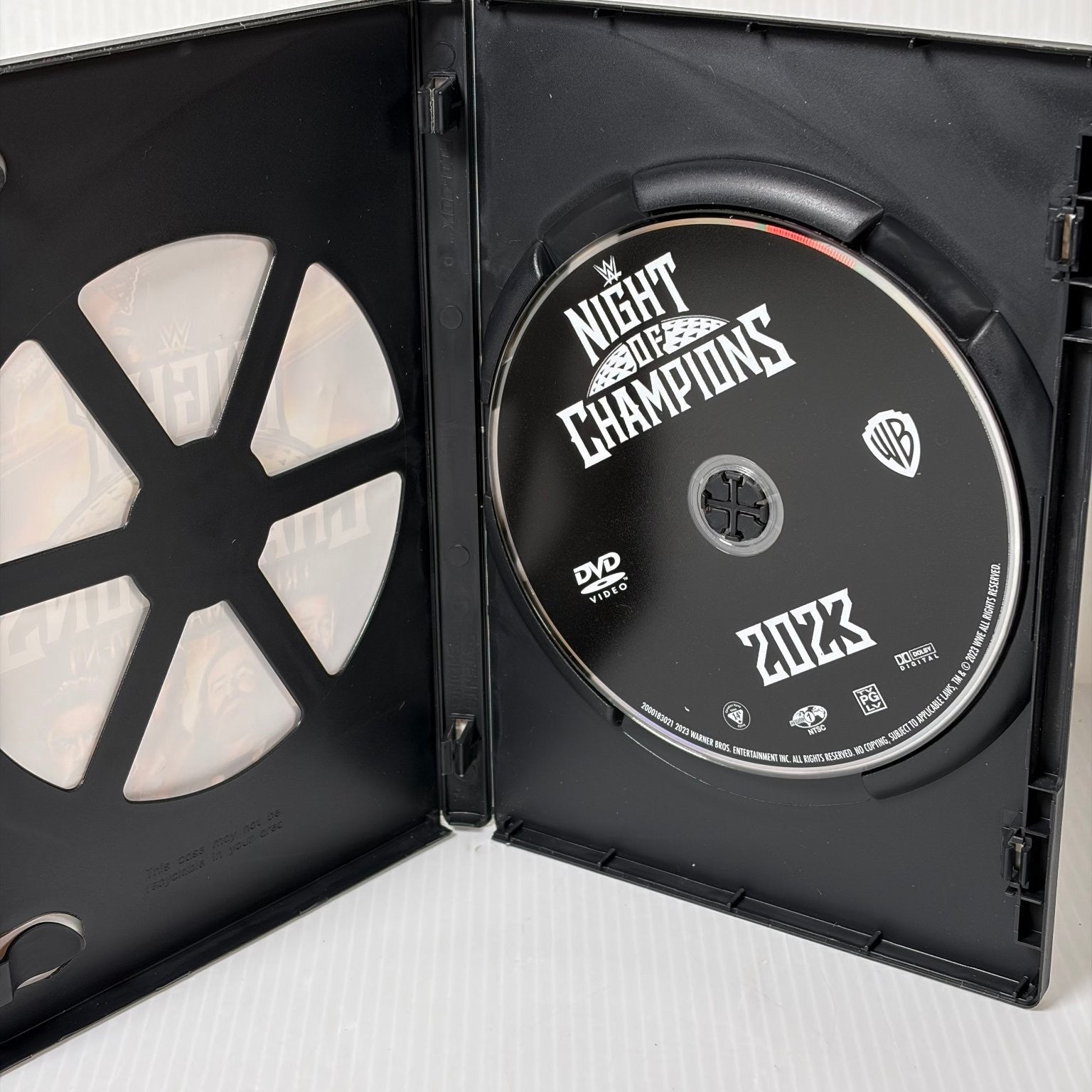 WWE Night of Champions 2023 DVD Triple Main Event Rollins Reigns Rhodes Styles