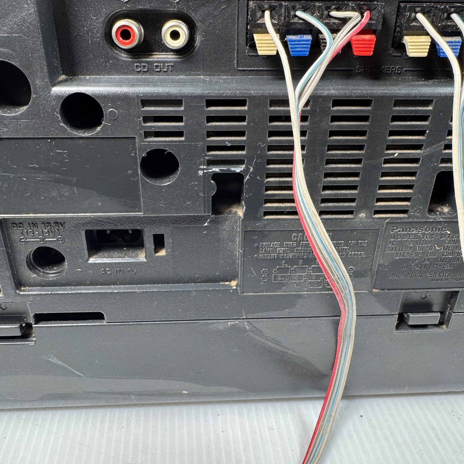 Vintage Panasonic RX-DT680 Stereo System S-XBS Bi-Wiring Dual Cassette CD (READ)
