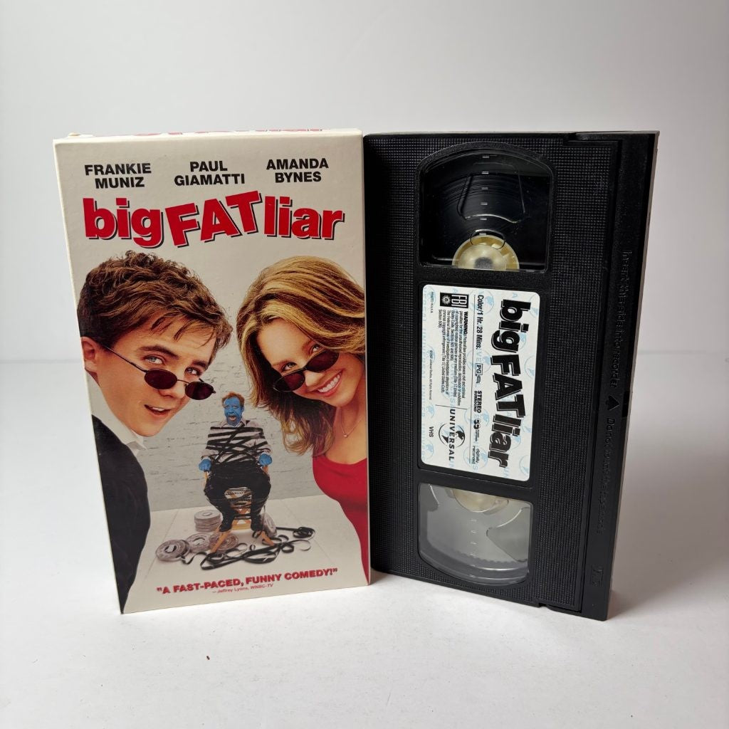 Big Fat Liar VHS Frankie Muniz Amanda Bynes Paul Giamatti Universal Comedy
