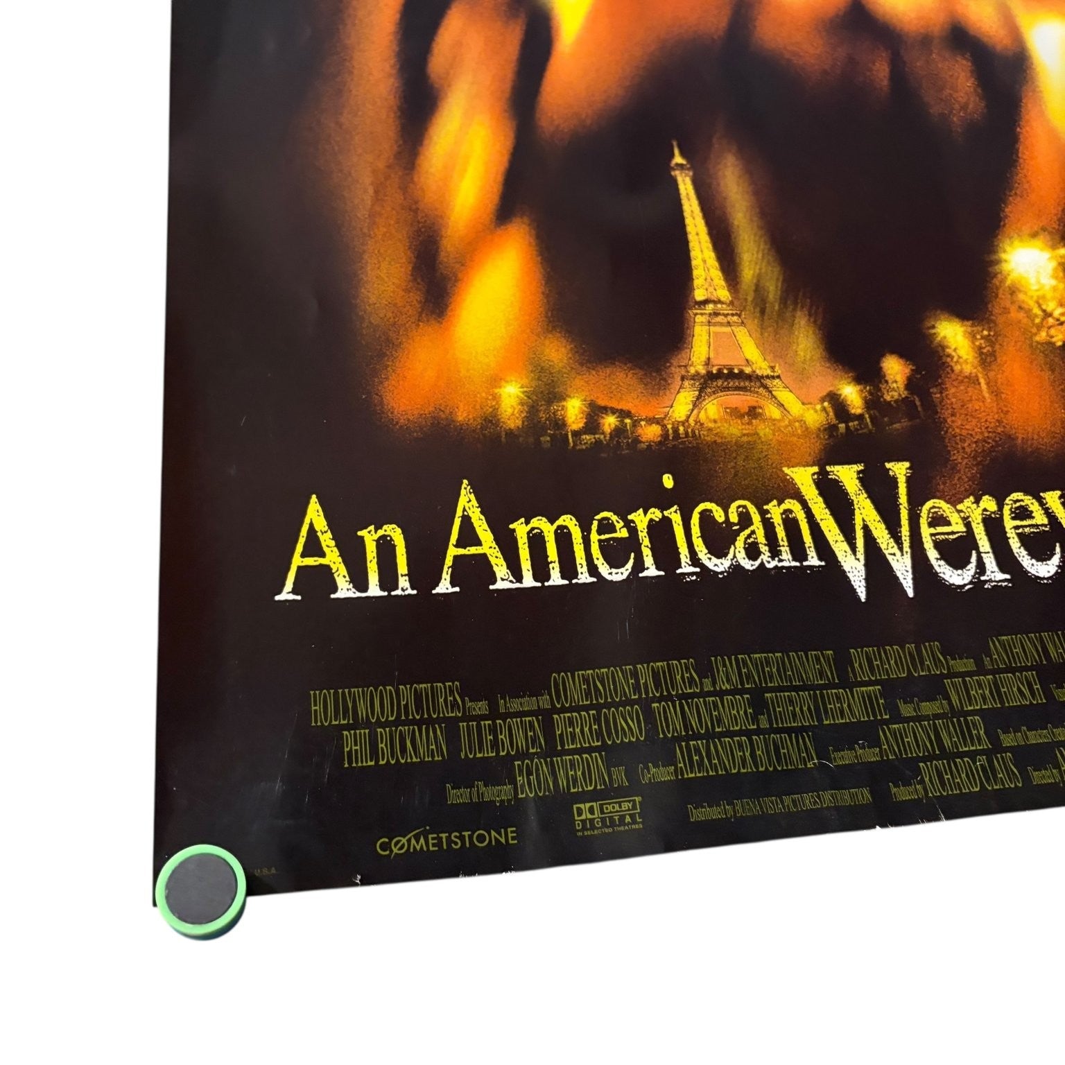 An American Werewolf in Paris 1997 Promo Movie Poster Werewolf Horror 27"x18"