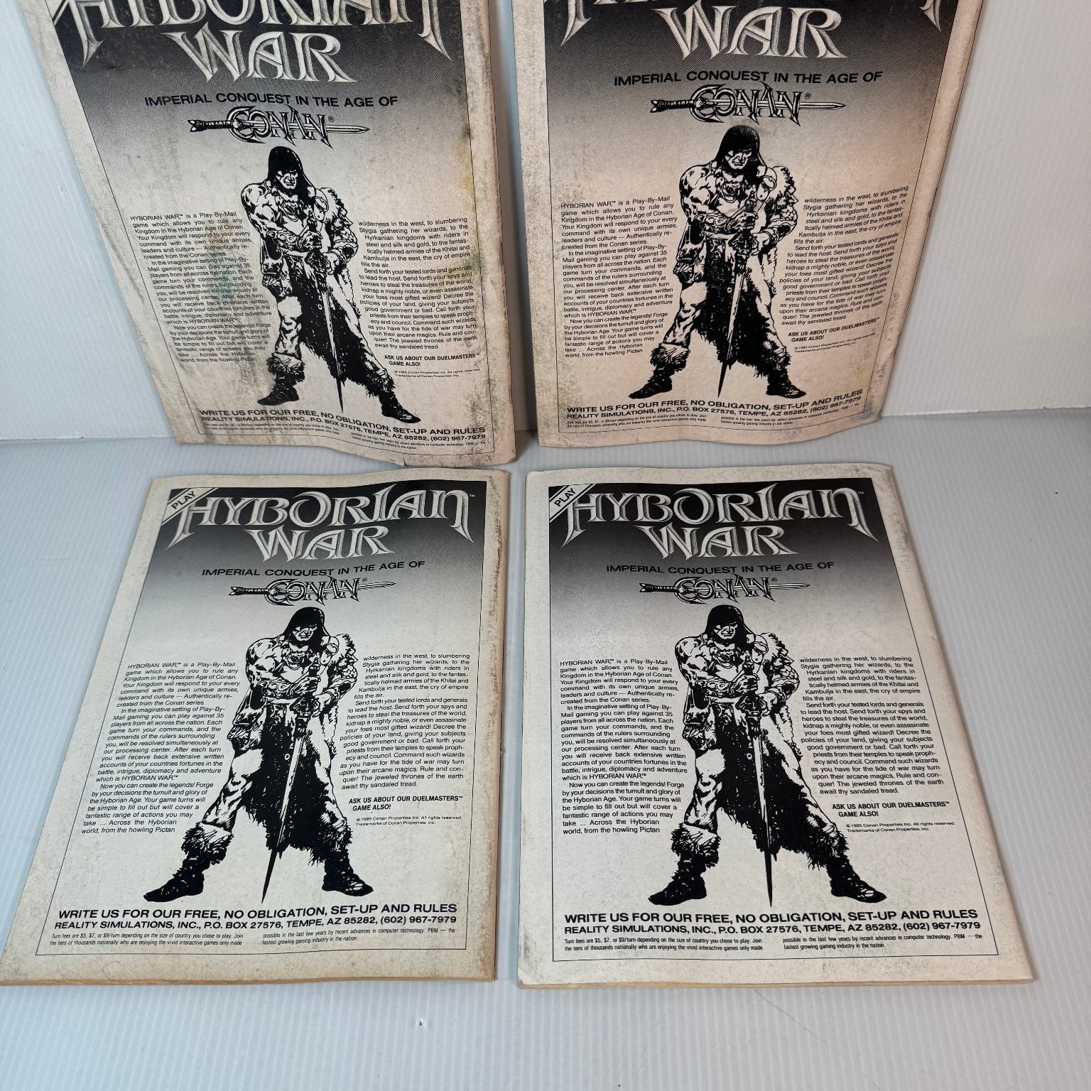 Conan Saga #59 61 67 68 Marvel Comic Book 1987 Vintage