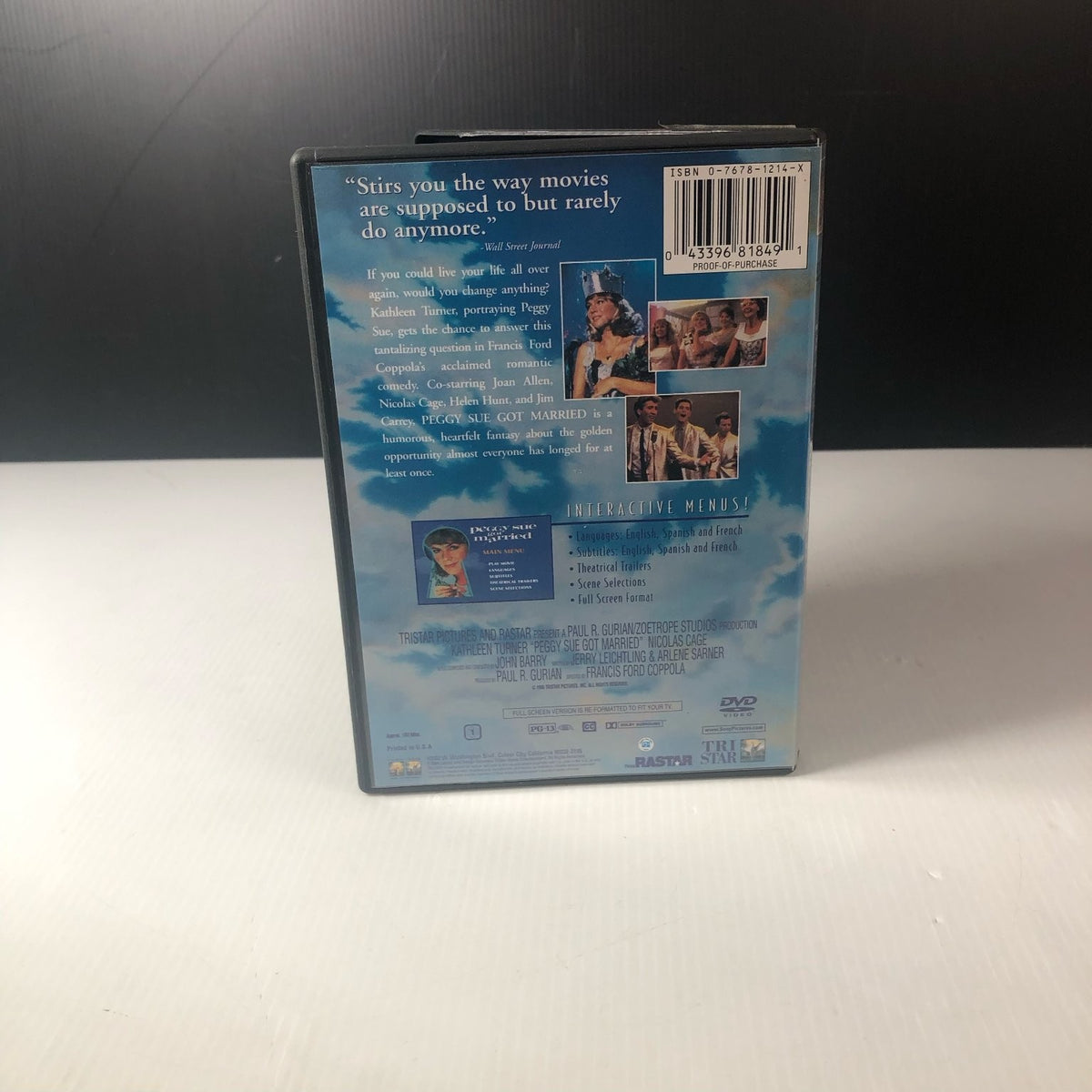 Peggy Sue Got Married DVD 1986 Kathleen Turner Nicolas Cage Francis Ford Coppola