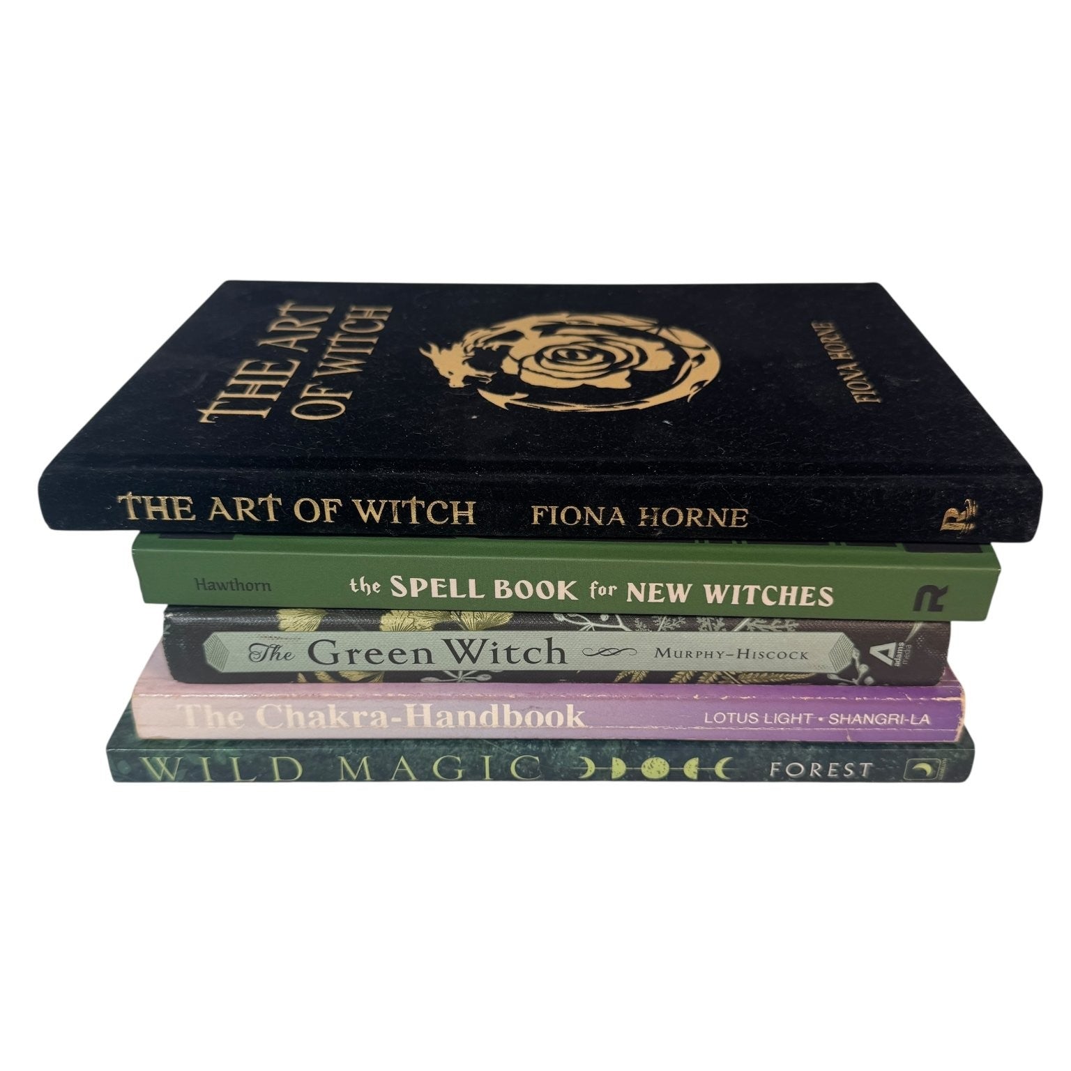 Lot of 5 Witchcraft Books The Art of Witch Spellbook for New Witches & More