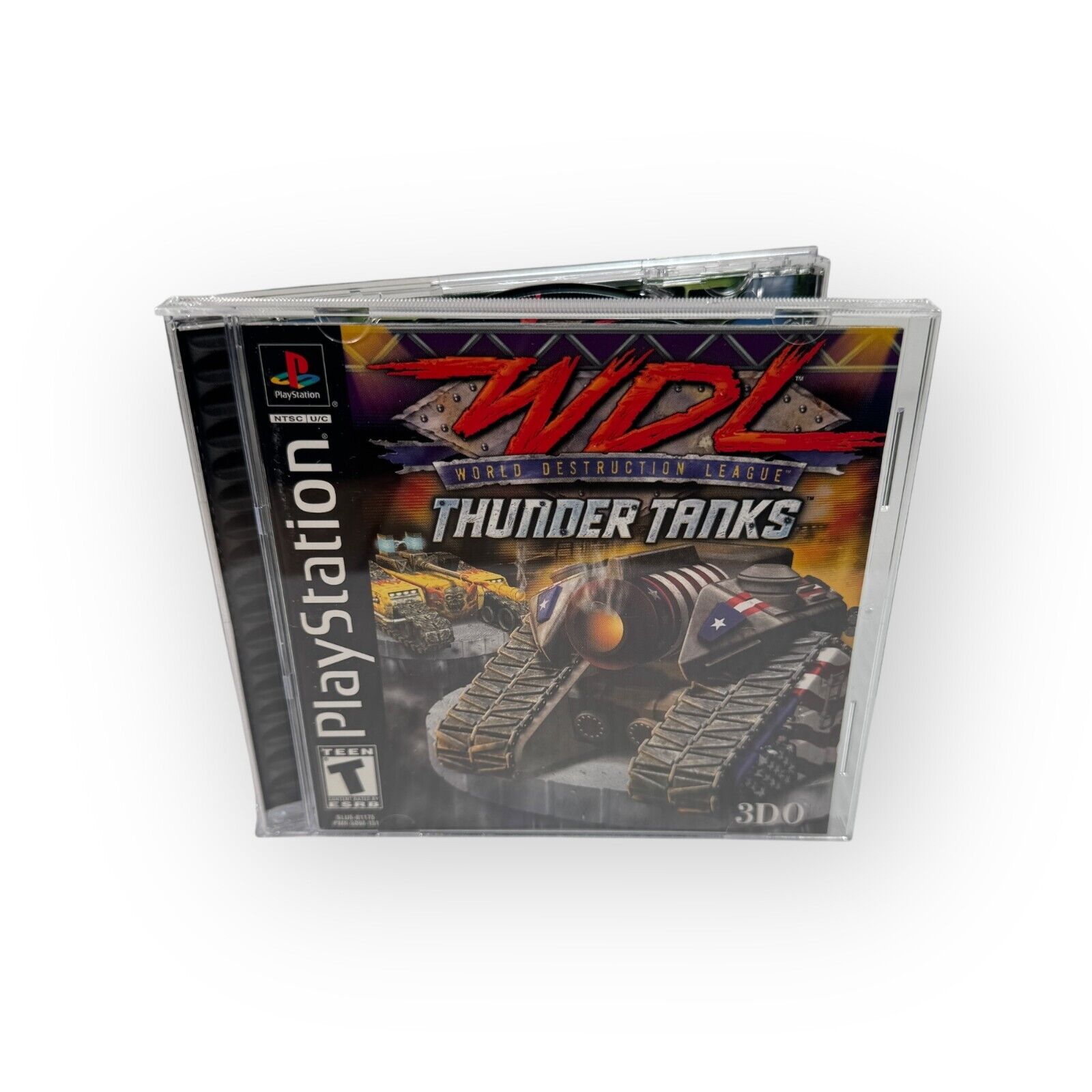 WDL Thunder Tanks World Destruction League Playstation 1 Complete Black Label