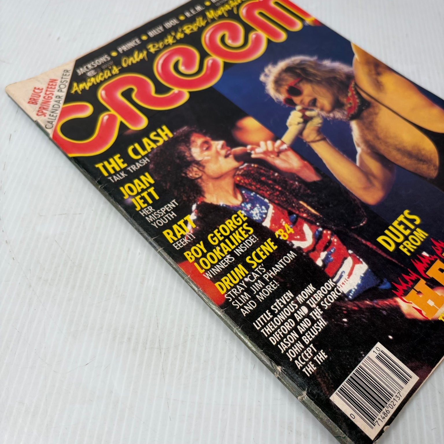 October September 1984 Michael Jackson David Lee Roth Magazine Poster