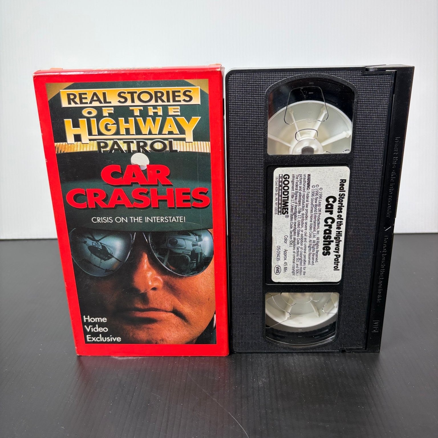 Real Stories of Highway Patrol Car Crashes VHS 1996 Action GoodTimes
