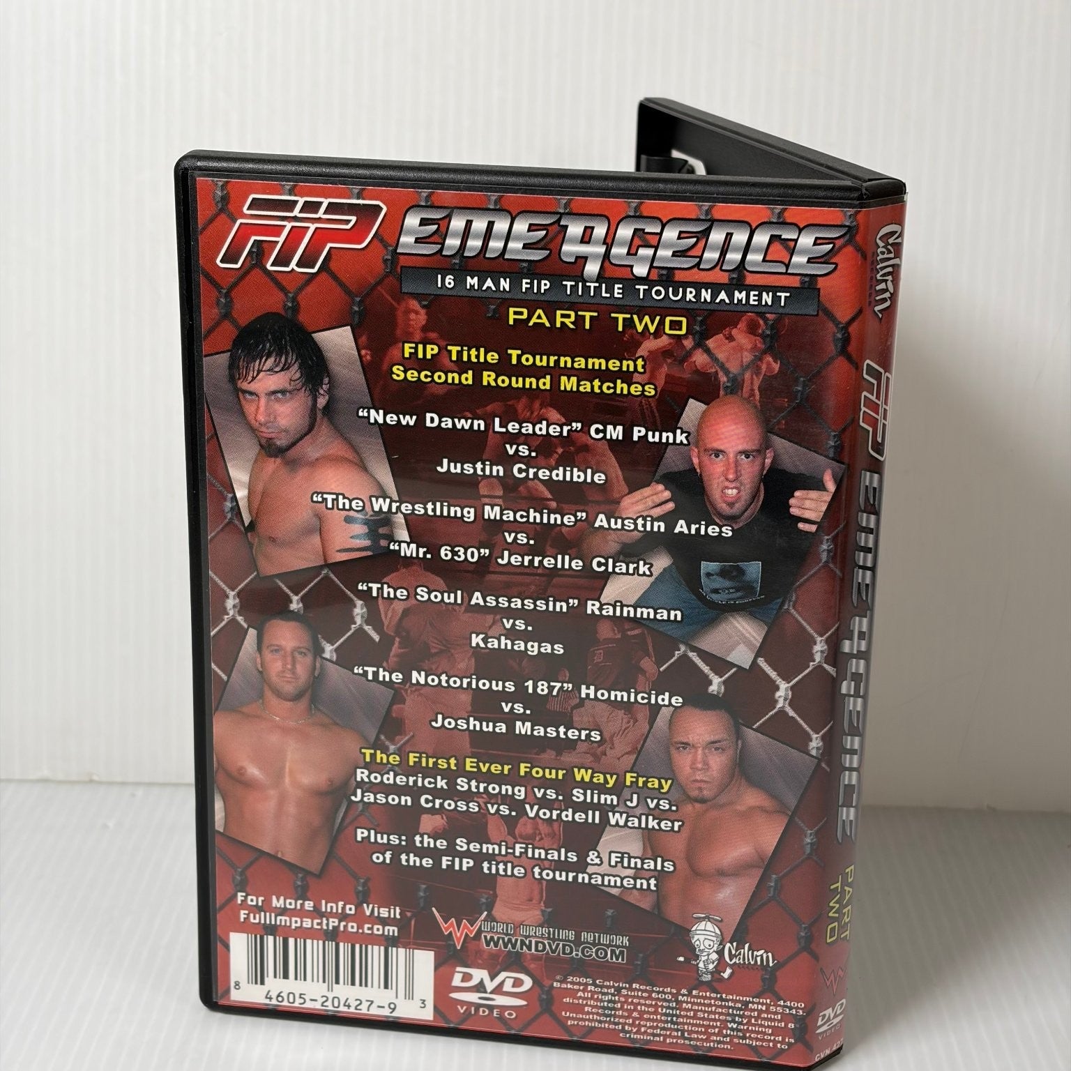FIP Emergence Part Two DVD 2005 CM Punk Roderick Strong Wrestling Tournament OOP