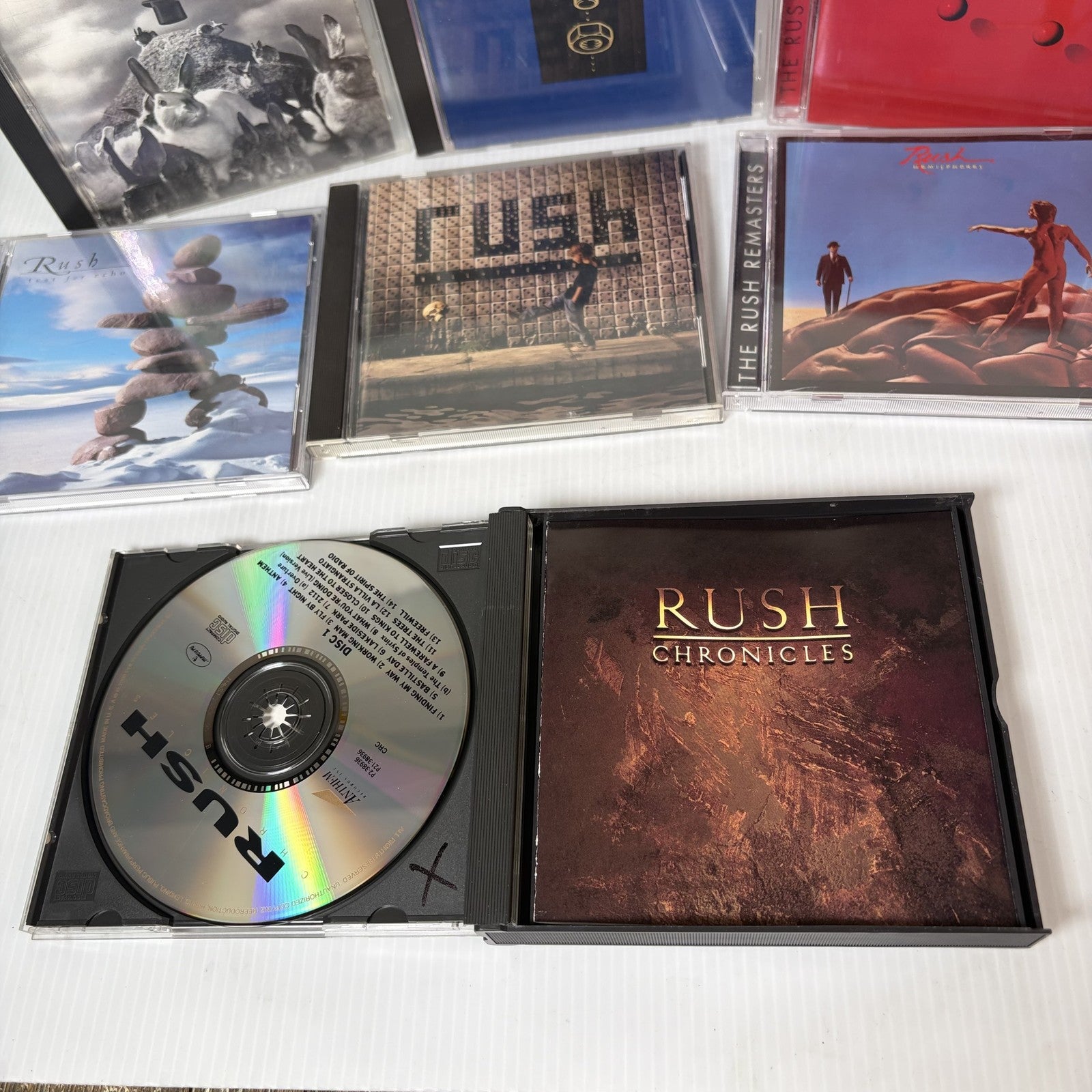 Rush CD Lot of 7 Albums Including Presto, Chronicles, Roll the Bones