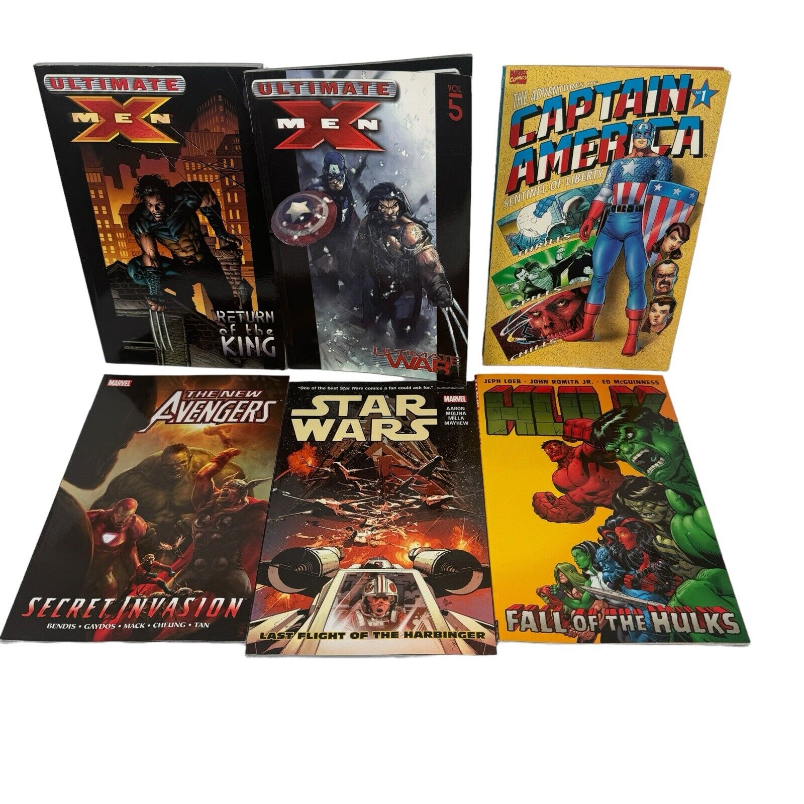 Lot Of 14 Marvel Graphic Novel Compilations & One Shots Avengers Star Wars +More