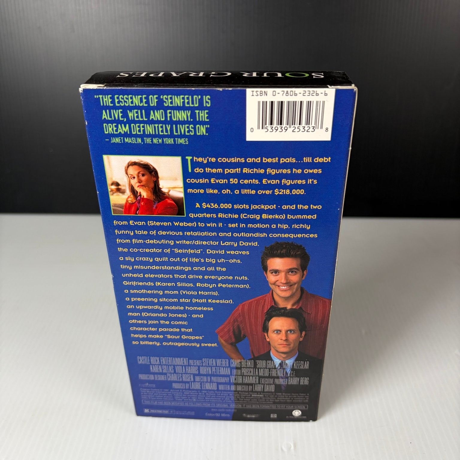Sour Grapes VHS 1998 Comedy Original Release Warner Home Video