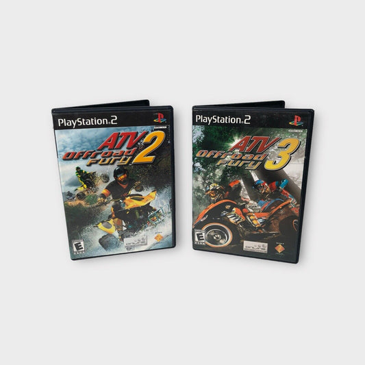 ATV Offroad Fury 2 and ATV Offroad Fury 3 (PS2 PlayStation 2)