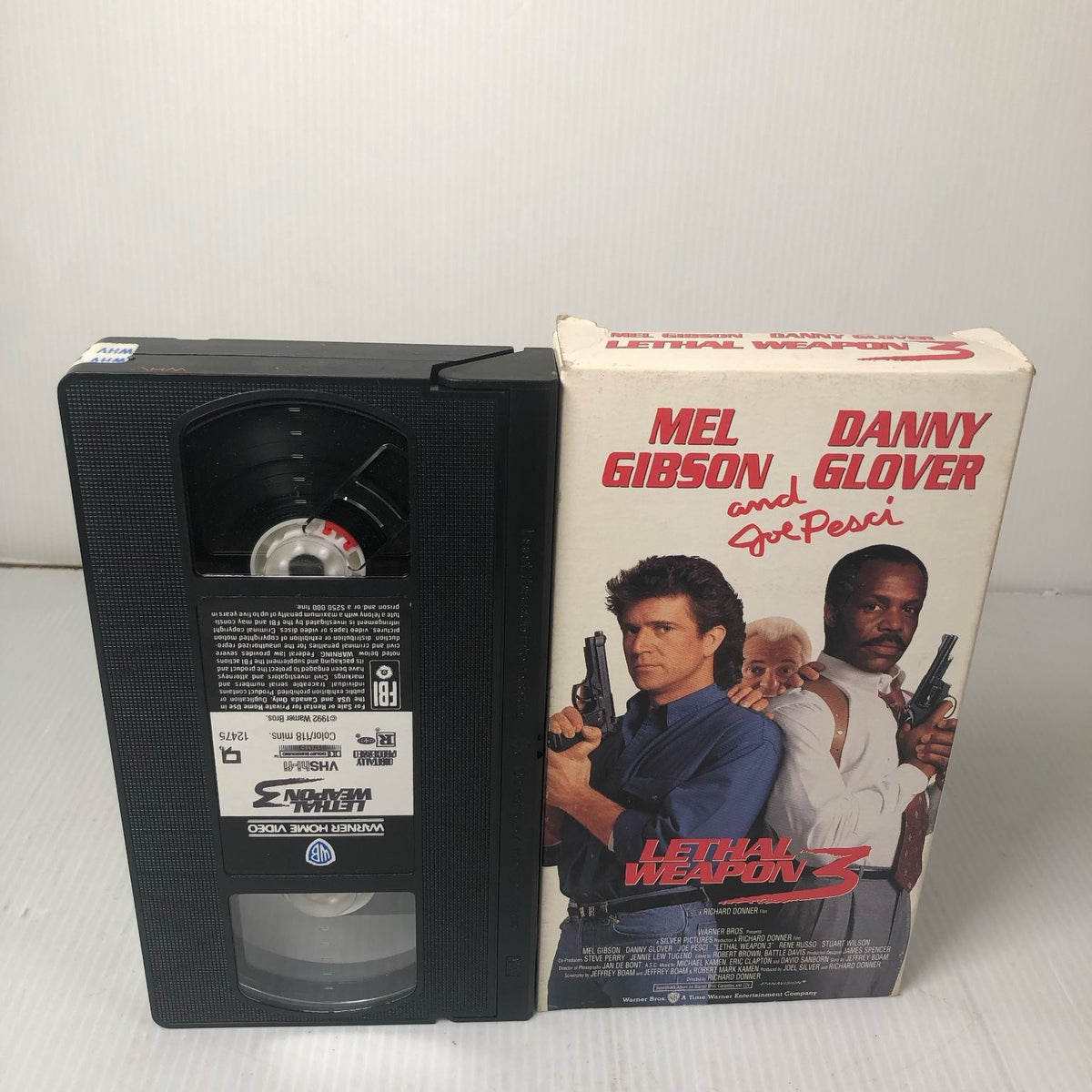 Lethal Weapon 3 VHS 1992 Action Thriller Warner Bros. Mel Gibson