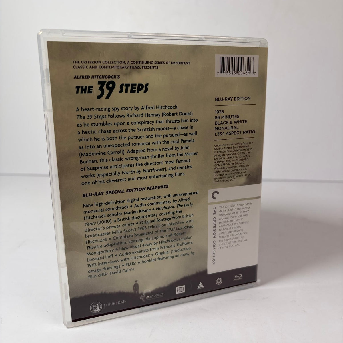 The 39 Steps Blu-ray 1935 Criterion Collection Alfred Hitchcock Special Edition