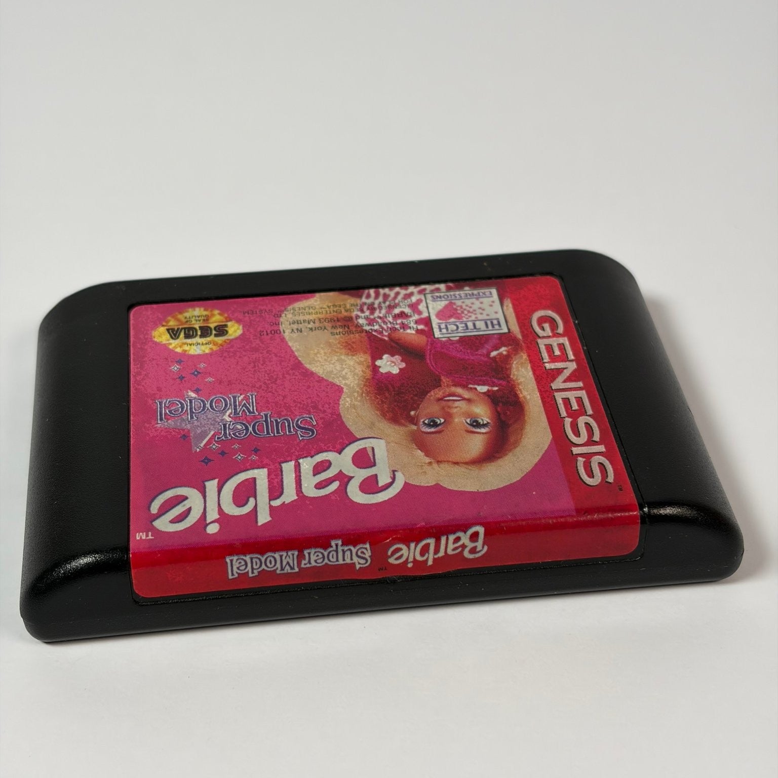 Barbie Super Model Sega Genesis Video Game Fashion Authentic Cartridge