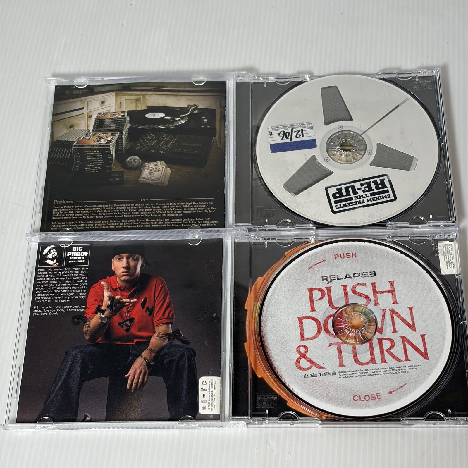 Eminem Presents The Re-Up & Relapse CD Lot - Shady Records Hip Hop Rap Album