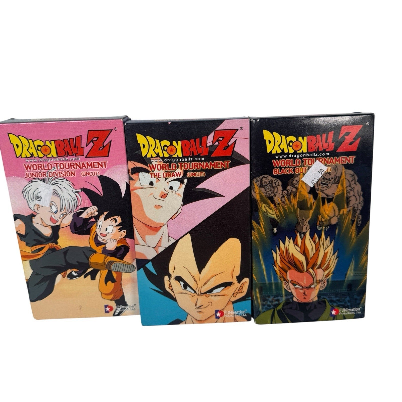 Dragon Ball Z World Tournament Saga Complete Set Uncut (VHS, 2003) Anime