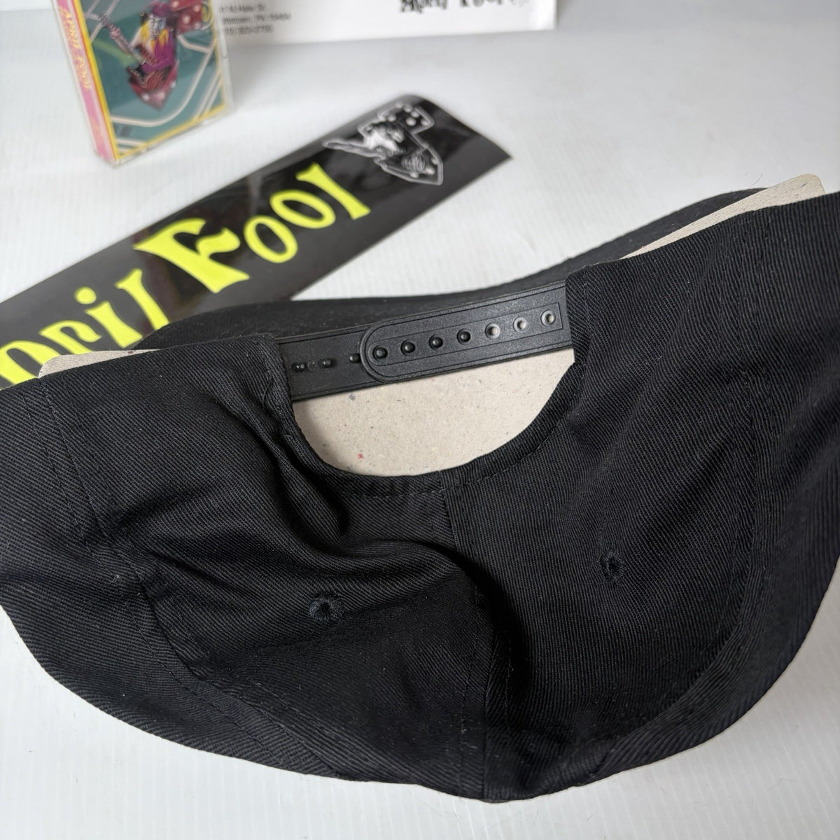 April Fool 1988 Hair Metal Deadstock Merch Bundle Hat, Cassette One Sheet & More