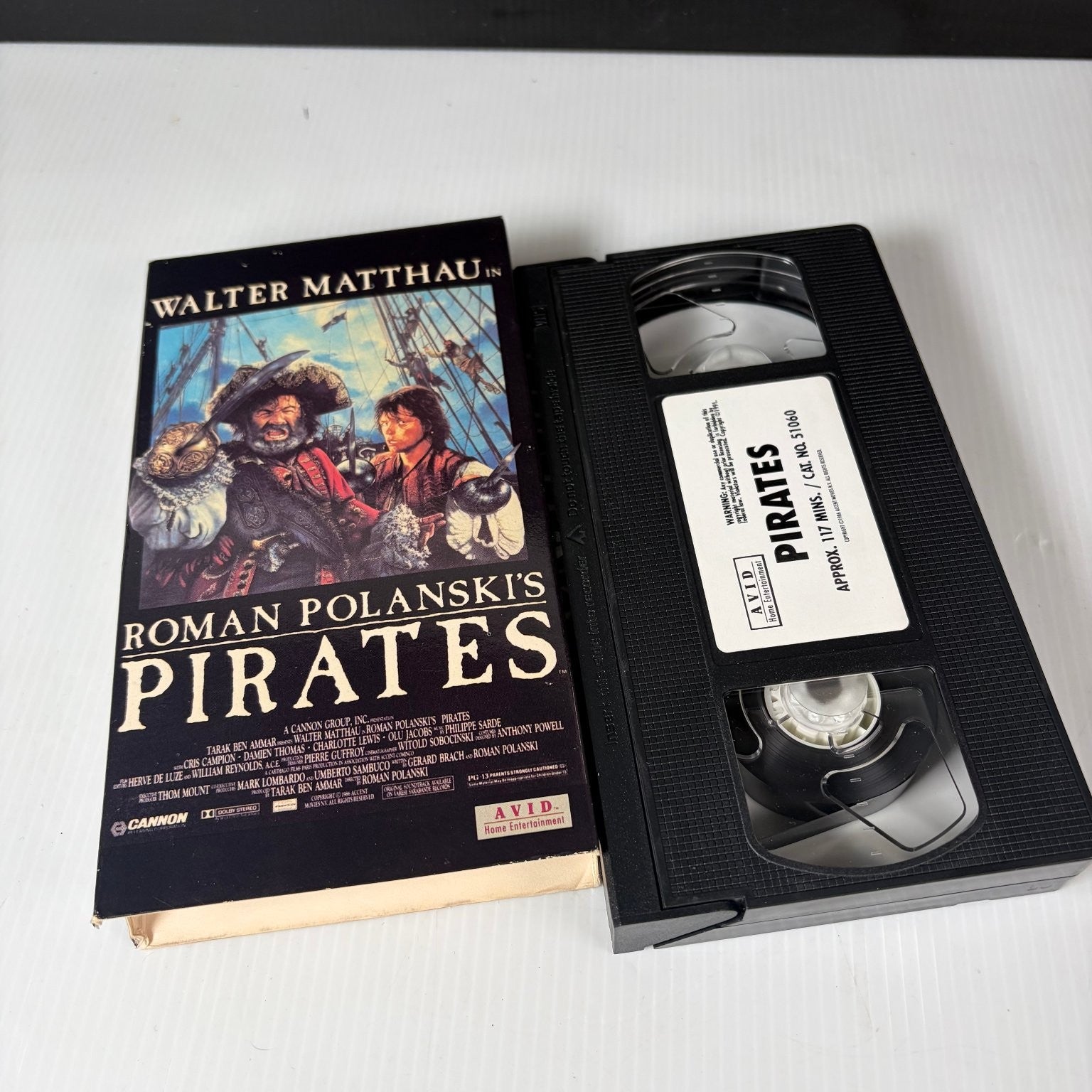 Roman Polanski's Pirates VHS 1986 Adventure Original Release Cannon