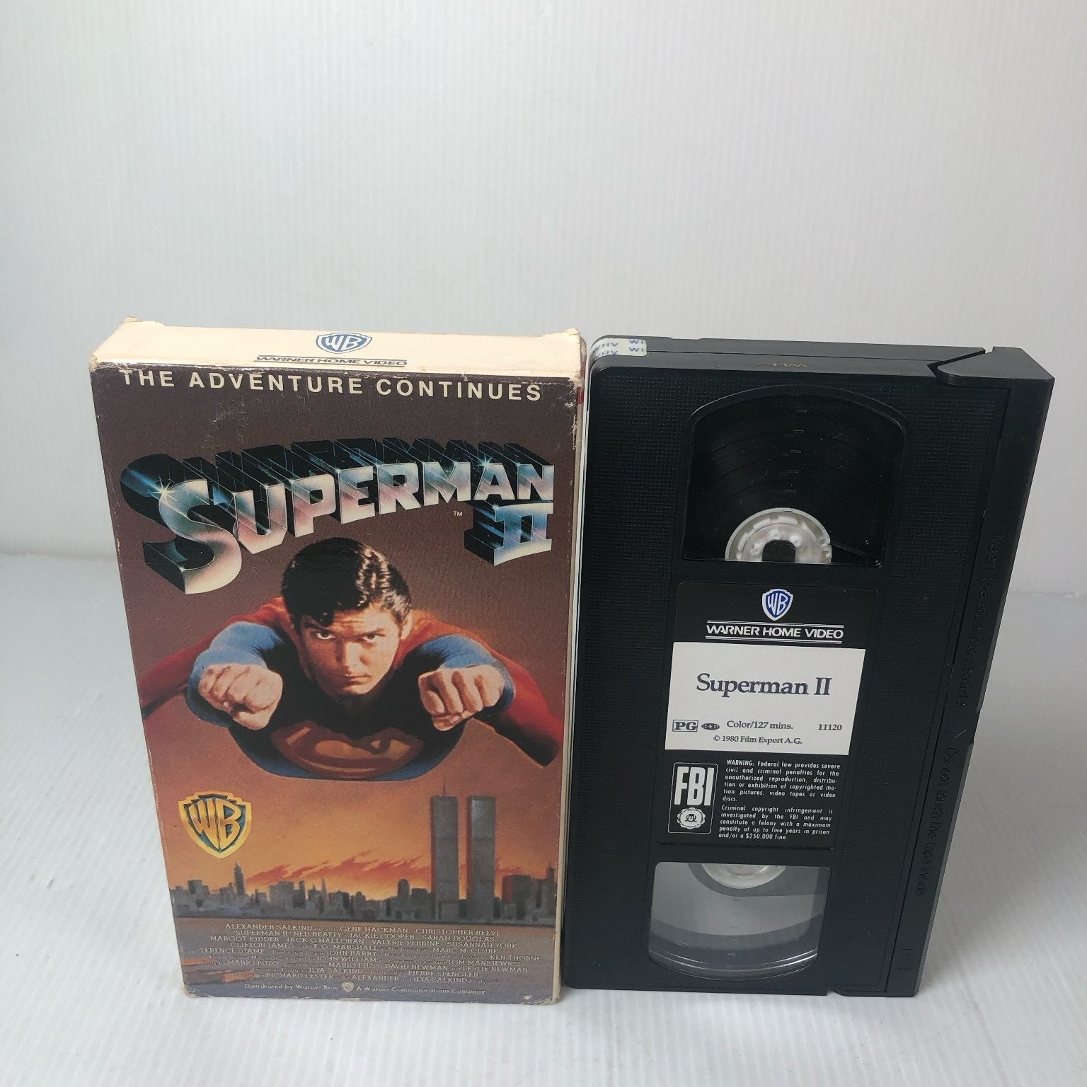 Superman II VHS 1980 Sci-Fi Action Adventure Warner Home Video Reeve