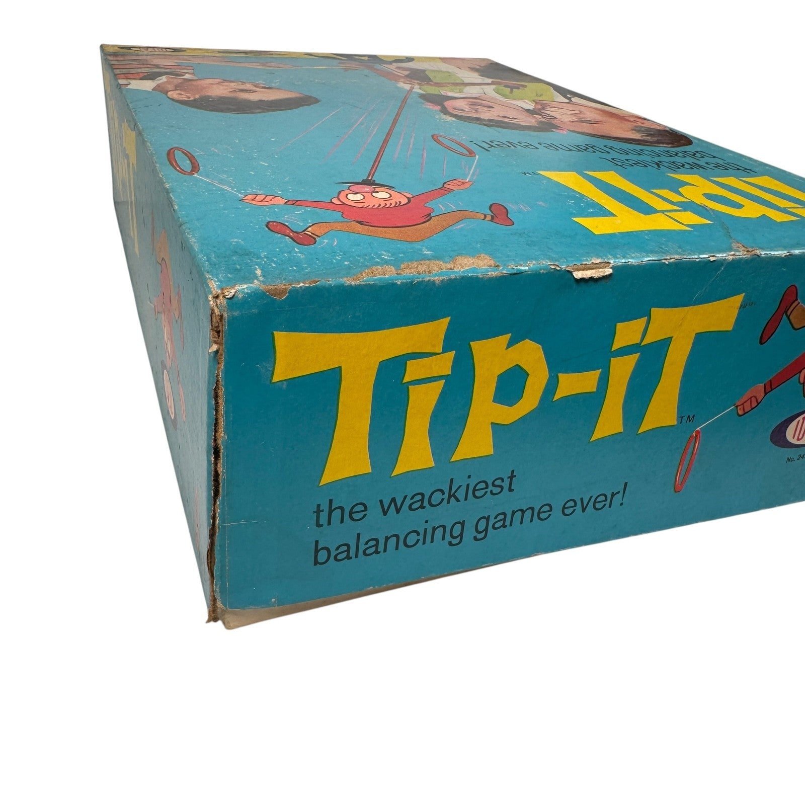 Vintage Tip-It Board Game Ideal 1960s Complete Family Balancing Game Retro Toy