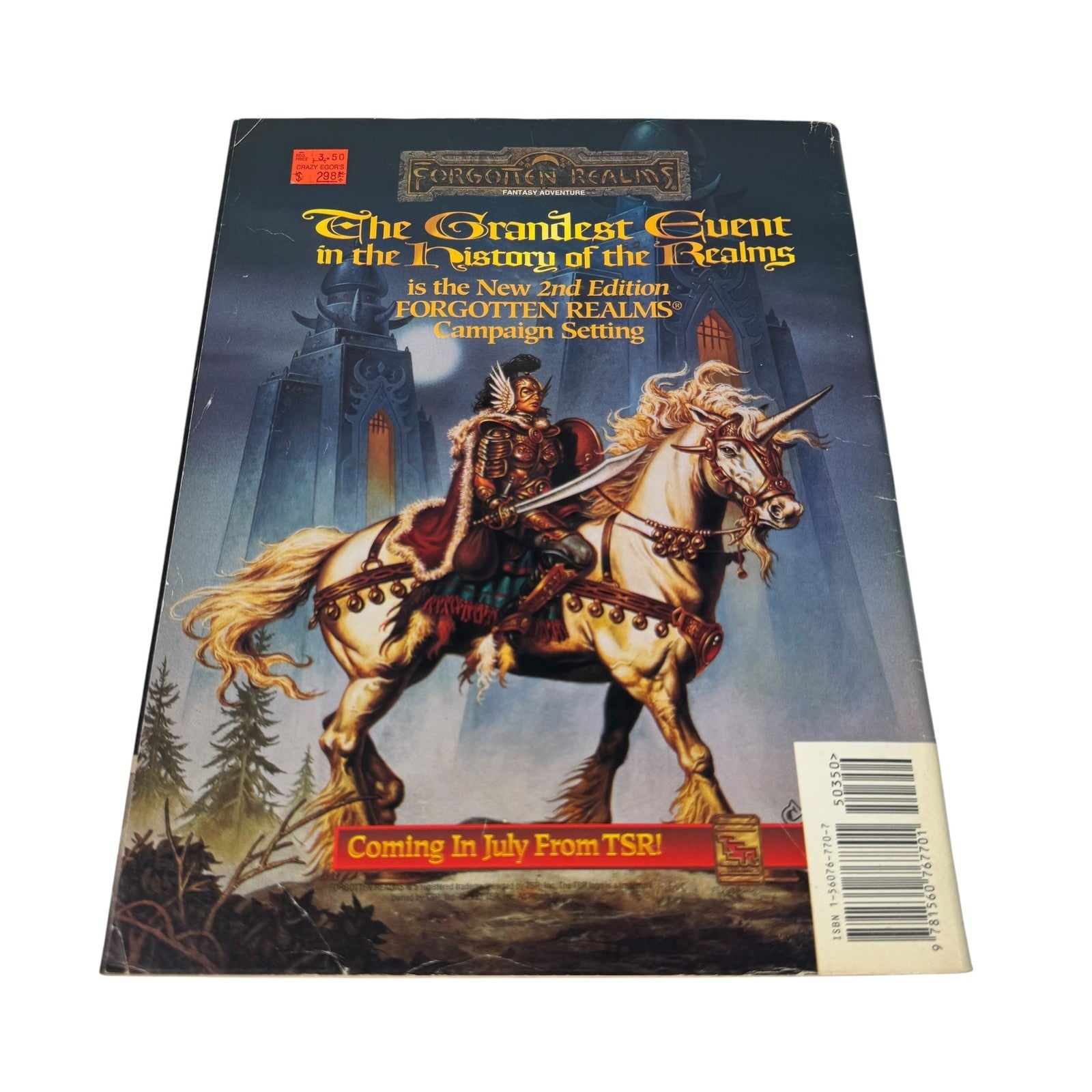 Vintage Dragon Magazine 194 Forgotten Realms TSR Fantasy RPG July 1993 Softcover