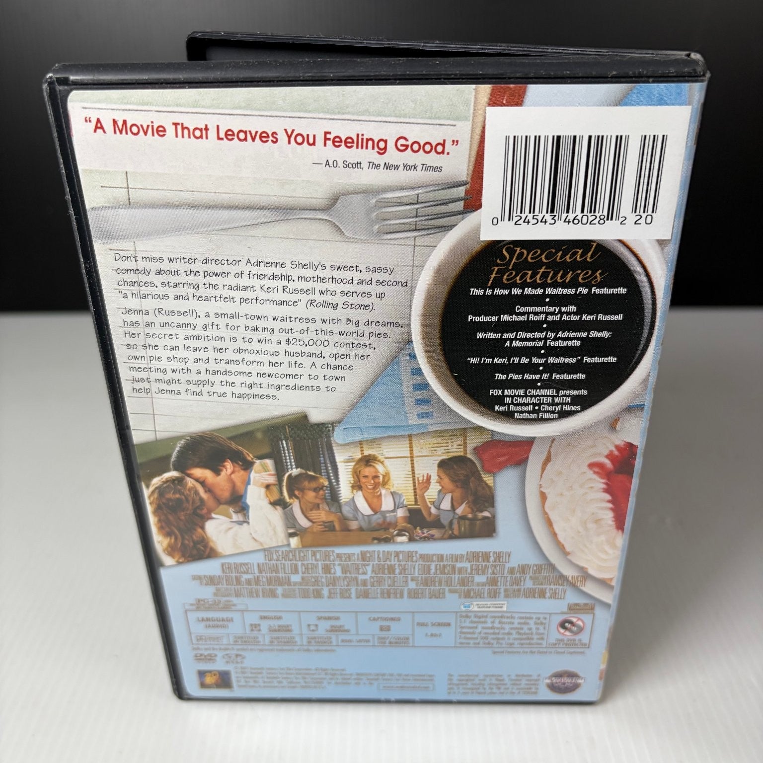 Waitress DVD 2007 Full Screen Edition Keri Russell Adrienne Shelly
