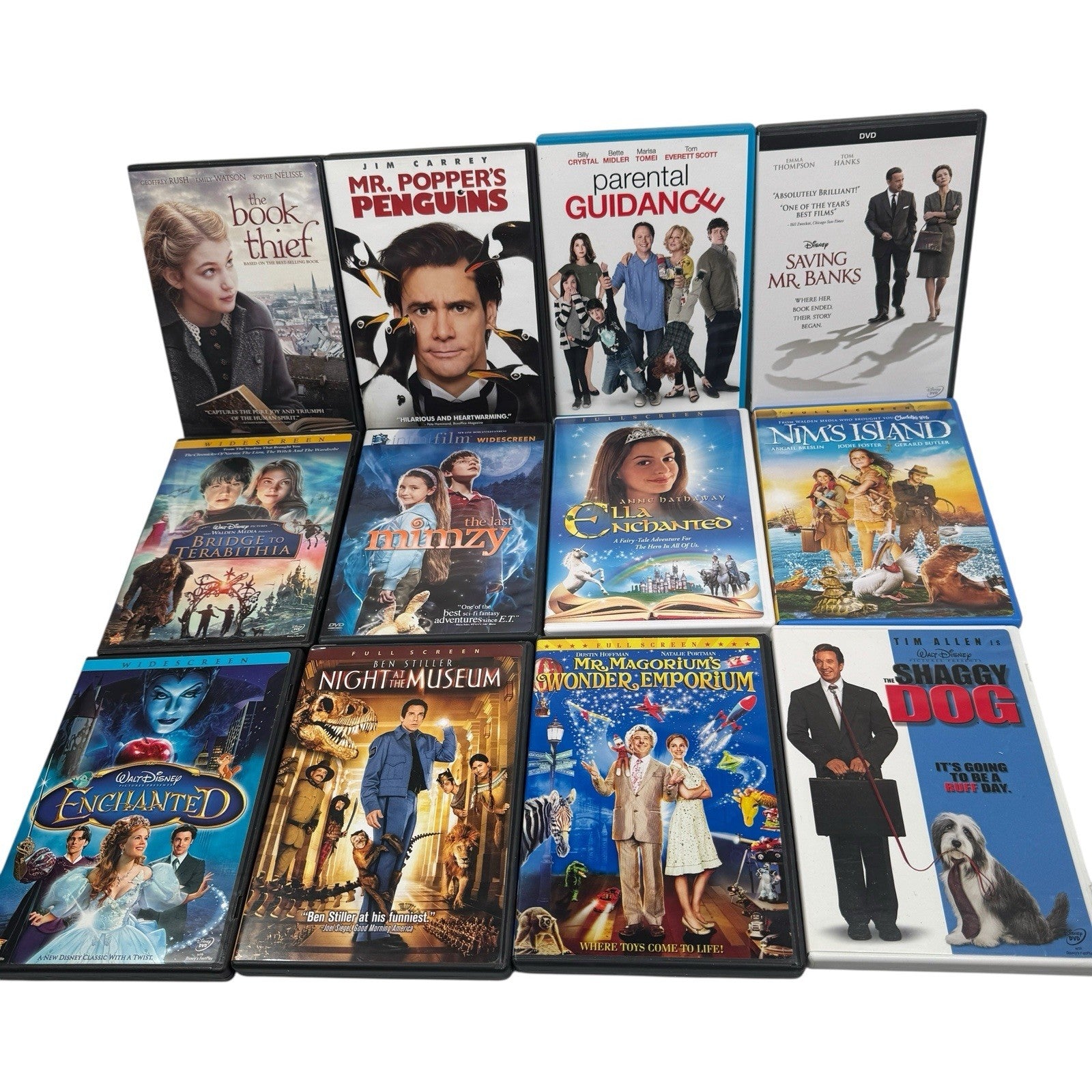 Disney & Family DVD Lot Of 25 w/ Enchanted, Paddington 2, Eight Below & More