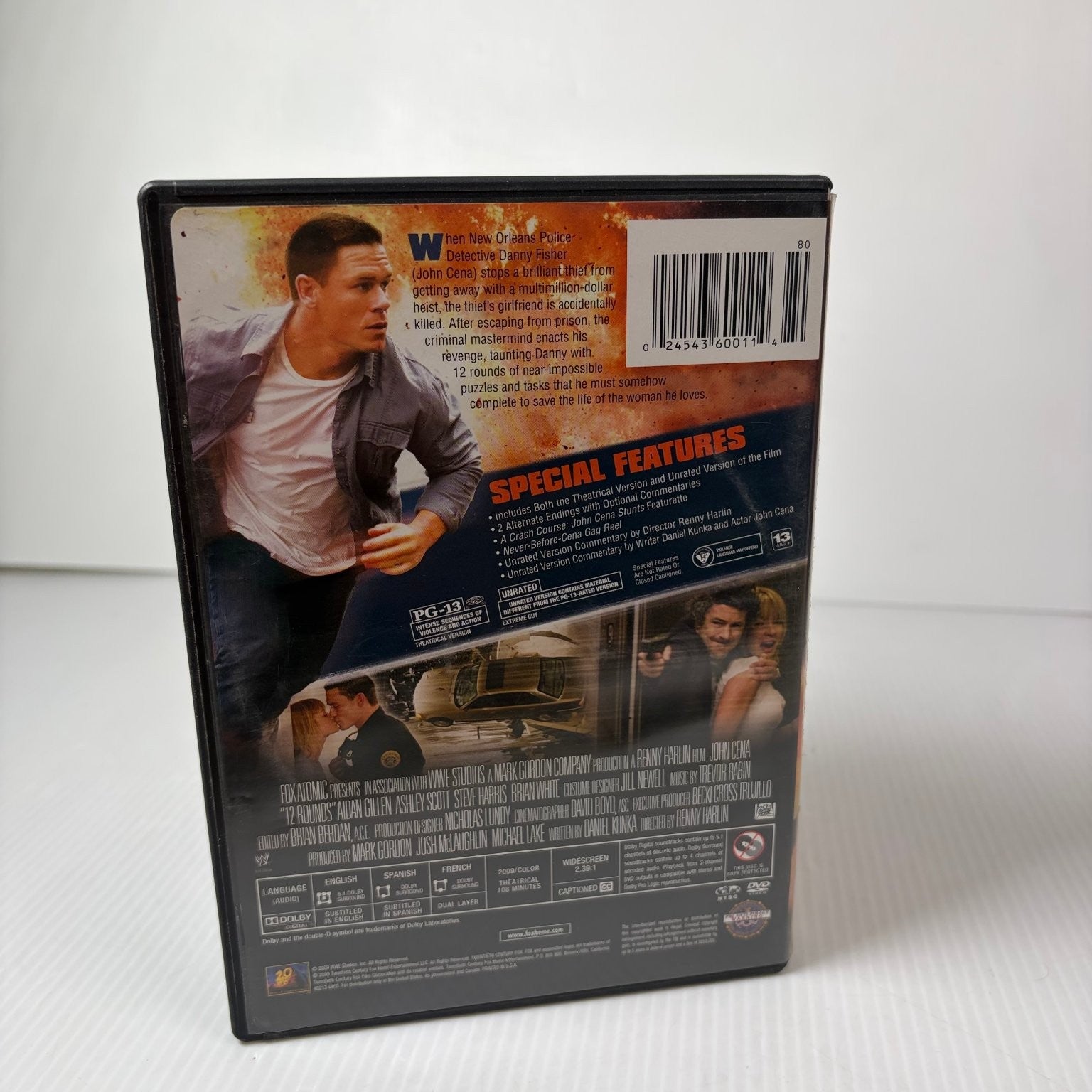 12 Rounds Extreme Cut DVD 2009 John Cena Renny Harlin Action Special Features