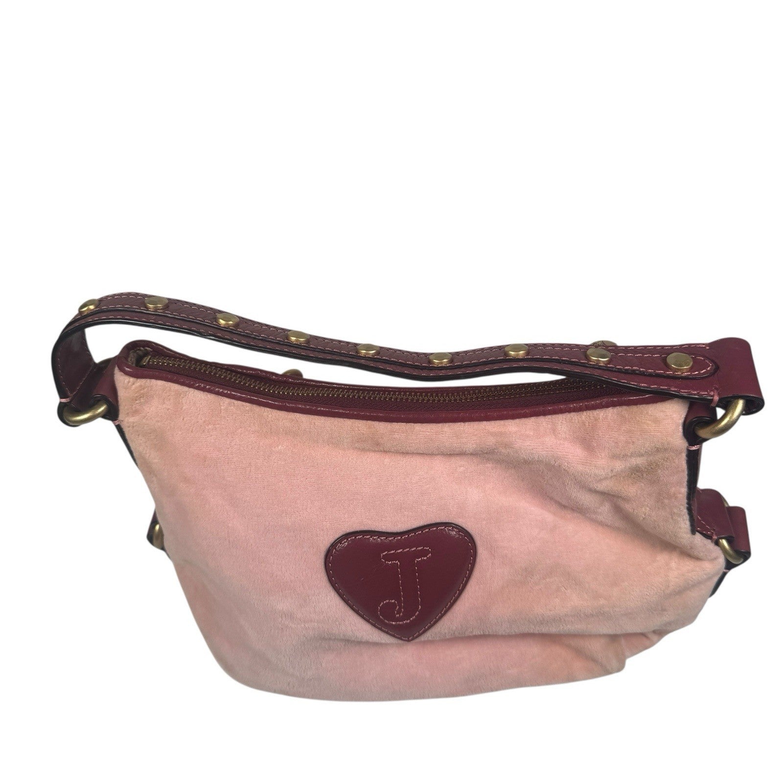 Vintage Juicy Couture Y2K JC Studs The Countryside Hobo Pink Shoulder Purse