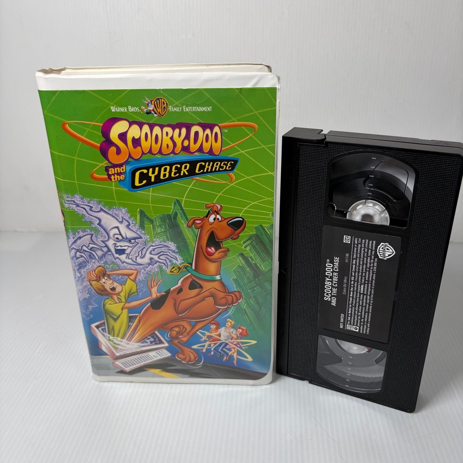 Scooby-Doo and the Cyber Chase VHS 2001 Animated Mystery Warner Bros Clamshell