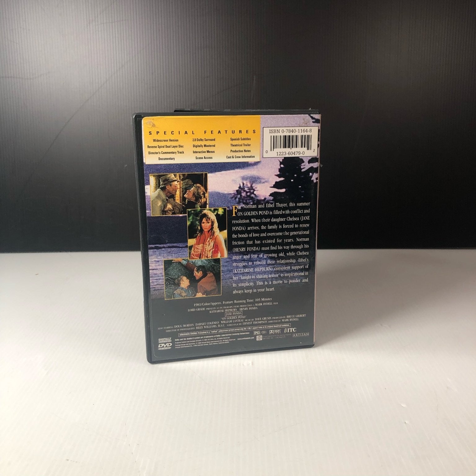 On Golden Pond DVD 1981 Katharine Hepburn Henry Fonda Jane Fonda Widescreen