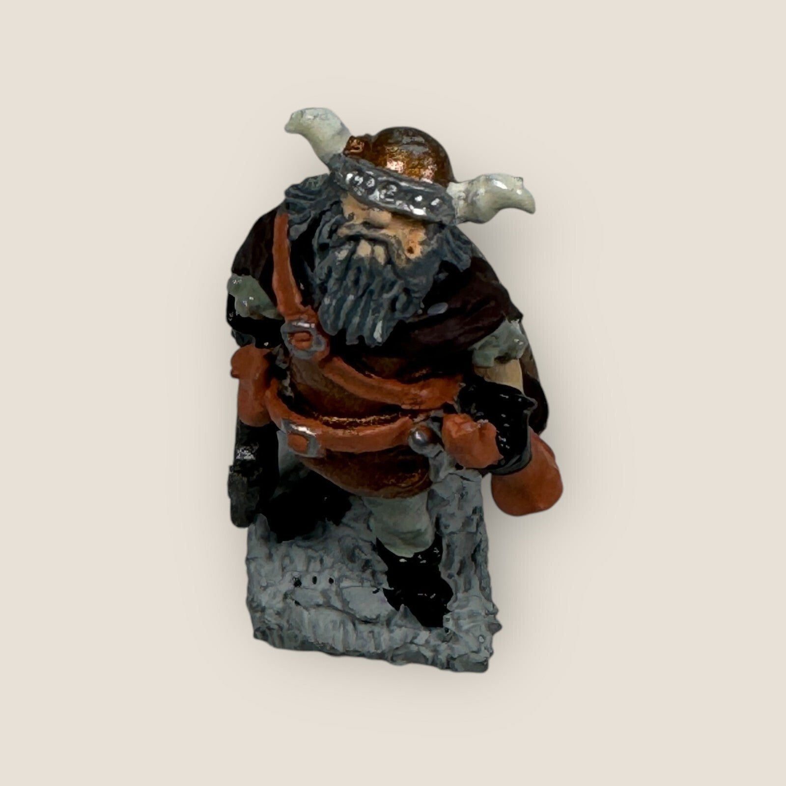 Dungeons & Dragons Lot of 3 Fighter Humans Painted Lead Miniatures Unknown Brand