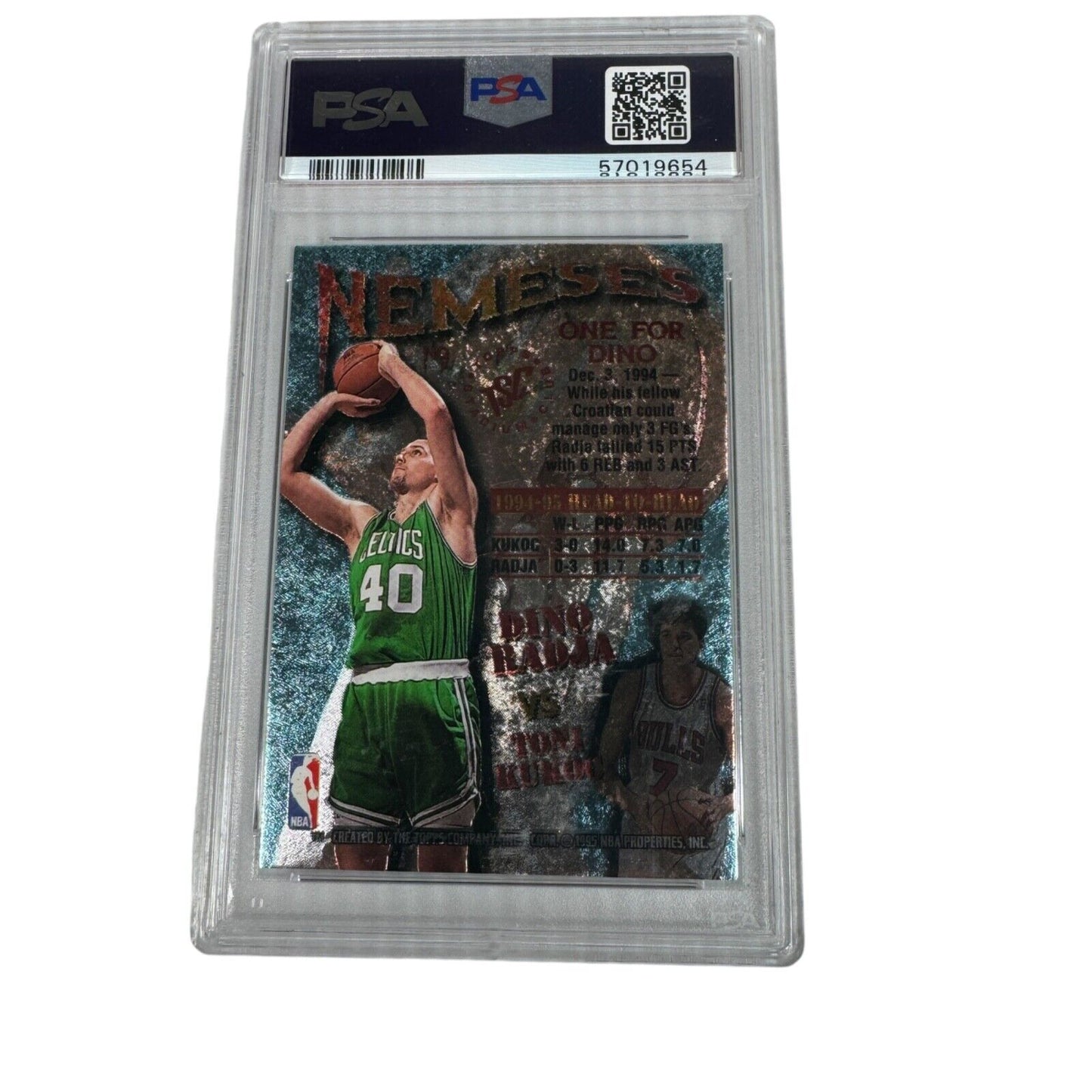 1995-96 Stadium Club #N9 Toni Kukoc / Dino Radja Nemeses Members Only Pop 2