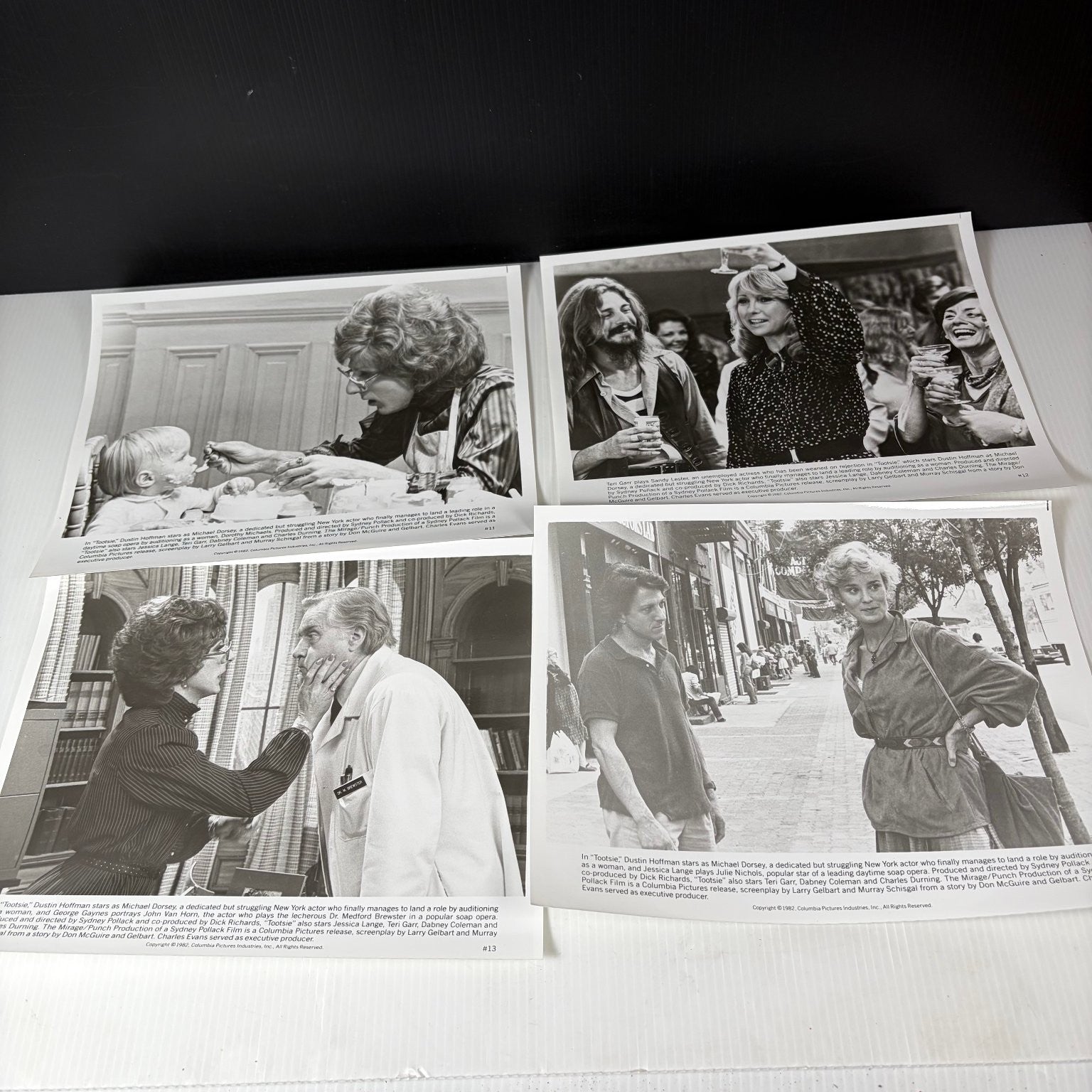 Vintage Tootsie Movie Press Kit Photo Lot of 13 Dustin Hoffman Jessica Lange