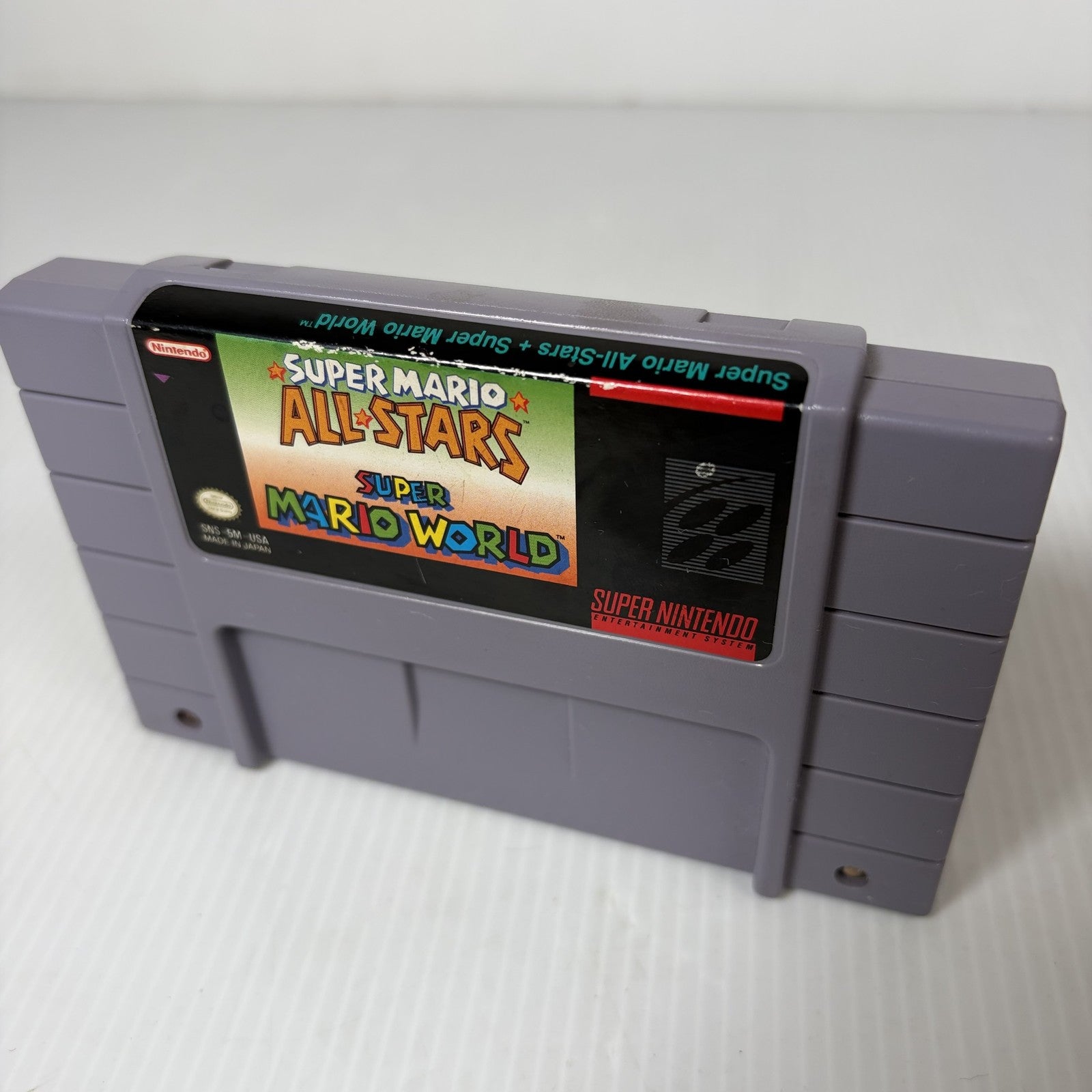 Super Mario All-Stars + Super Mario World SNES Nintendo Game Cartridge Only