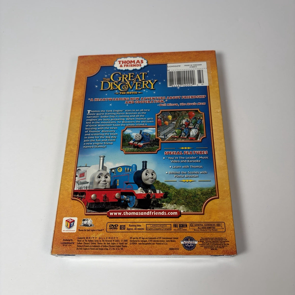 Thomas & Friends The Great Discovery The Movie DVD 2008 w/ Slipcover