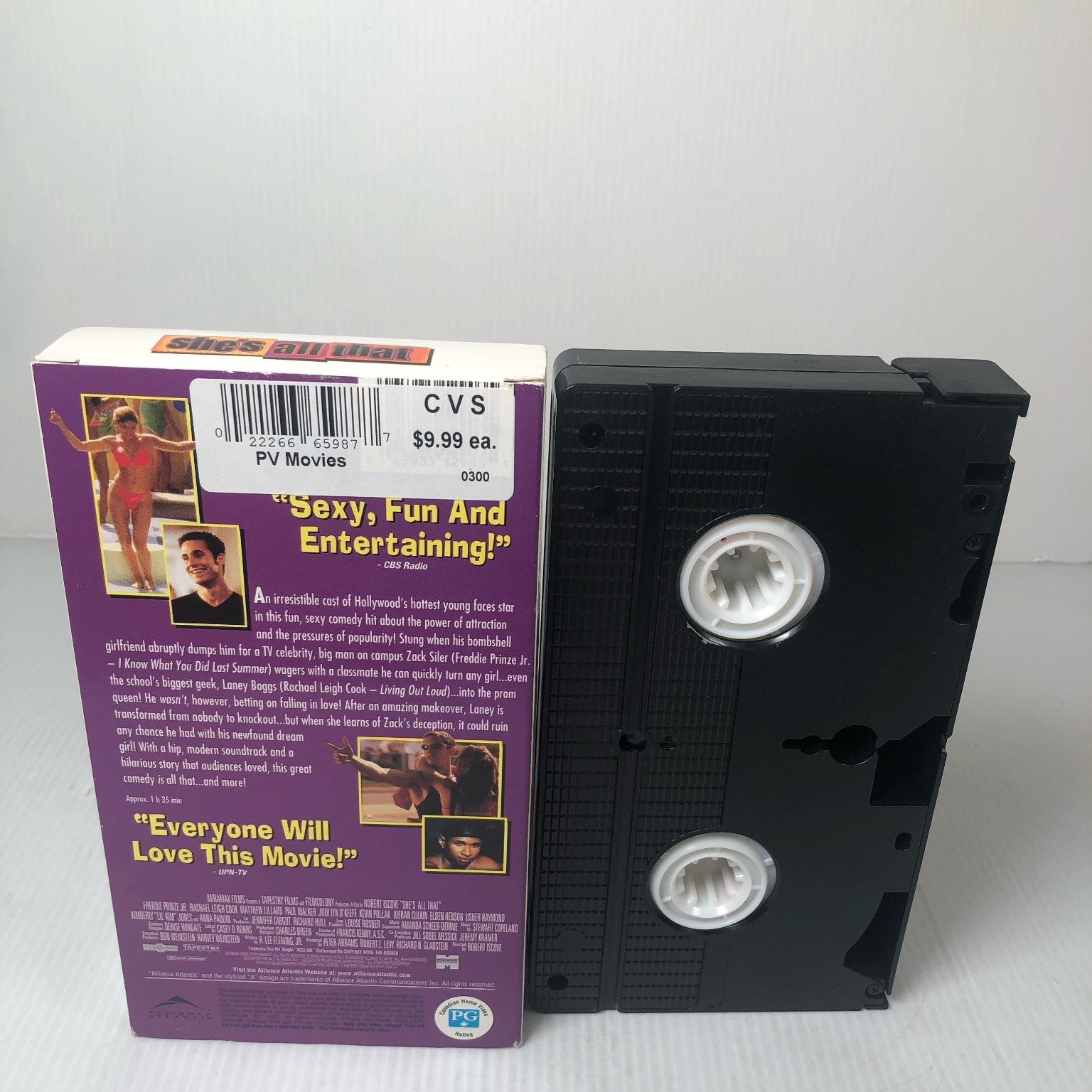 She's All That VHS 1999 Romantic Comedy Miramax Freddie Prinze Jr.